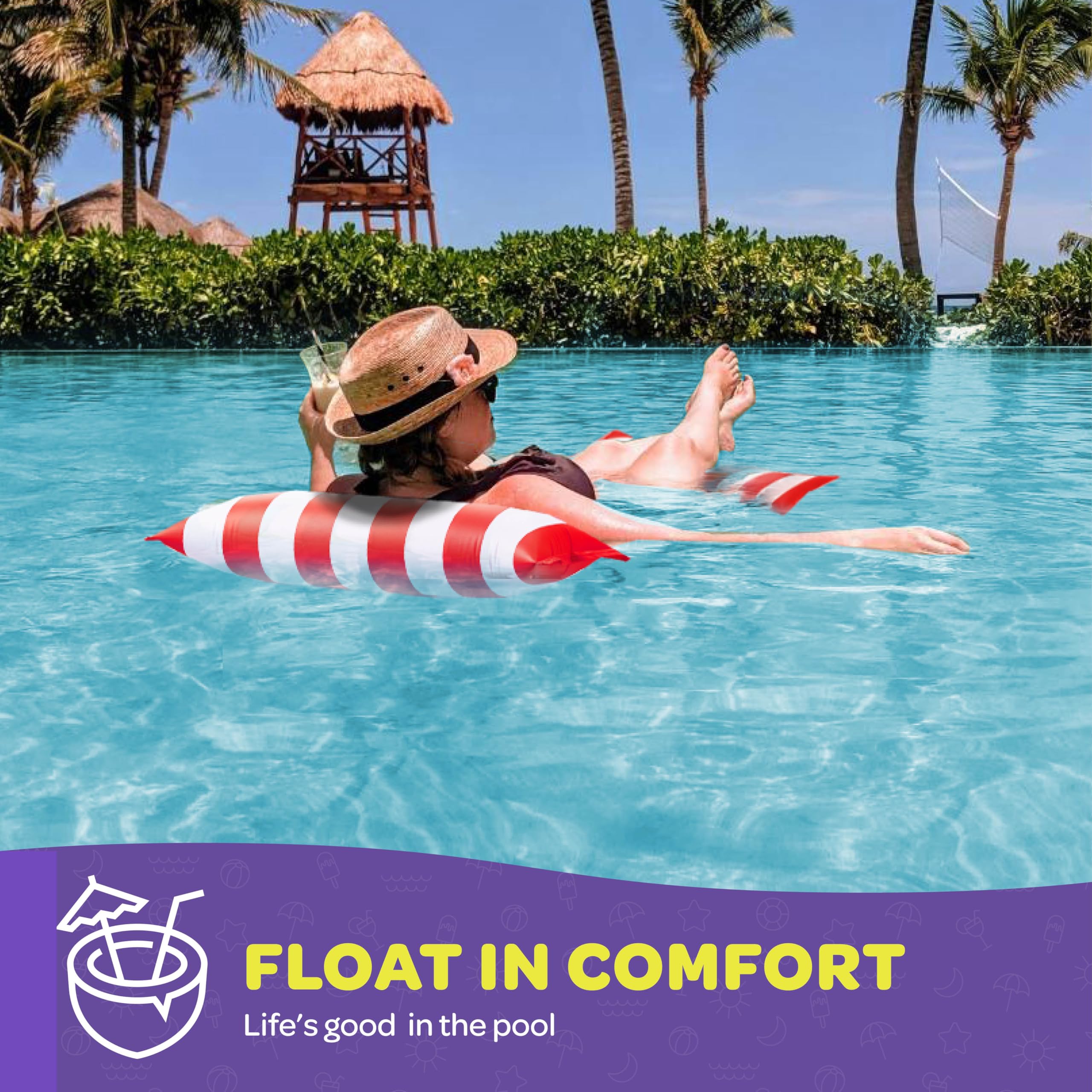Foto 3 pulgar | Pack De 2 Hamacas Multiusos Sewanta De Pool Floats Para Adultos - Venta Internacional.