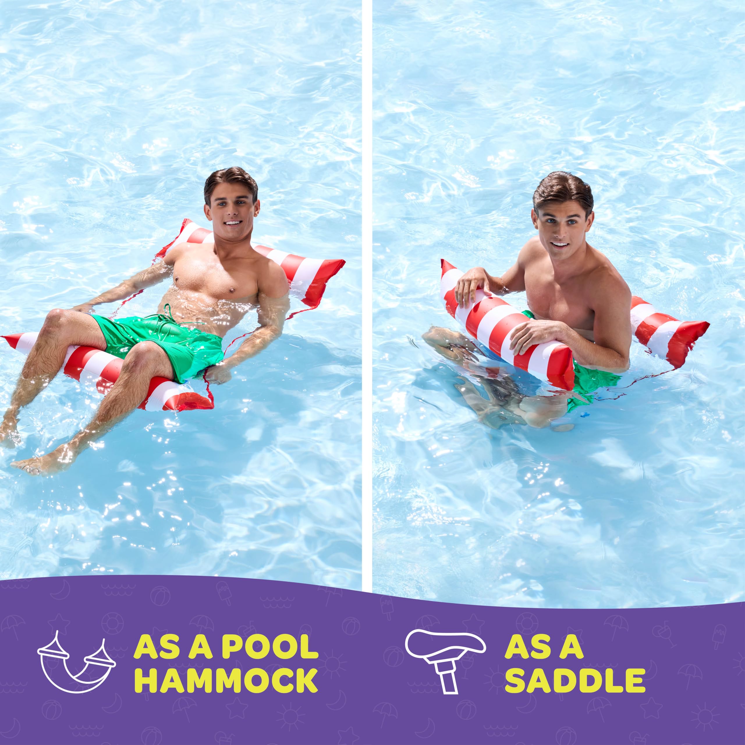 Foto 6 pulgar | Pack De 2 Hamacas Multiusos Sewanta De Pool Floats Para Adultos - Venta Internacional.