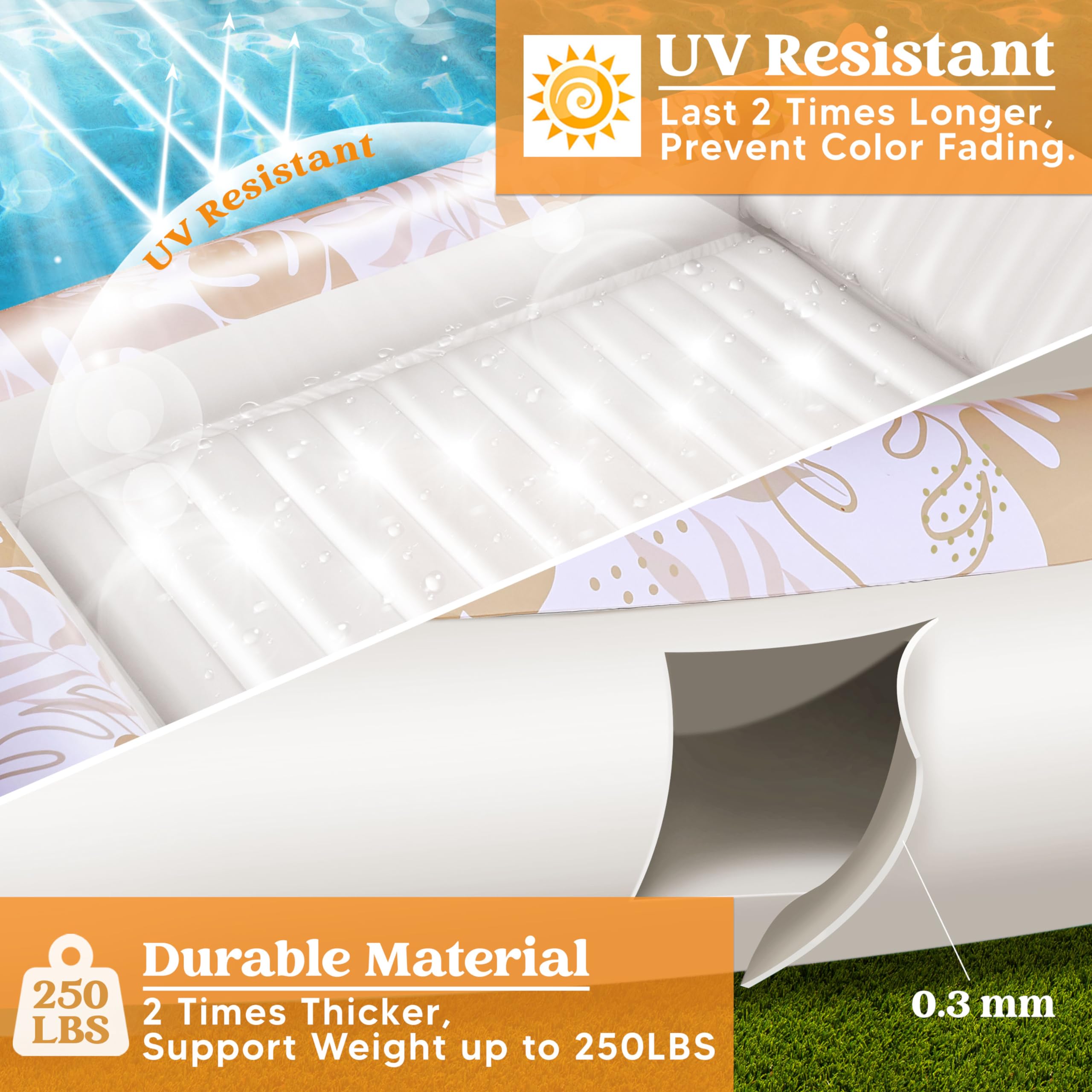 Foto 4 | Tumbona Inflable Para Bronceado Float Sloosh Para Adultos - Venta Internacional.