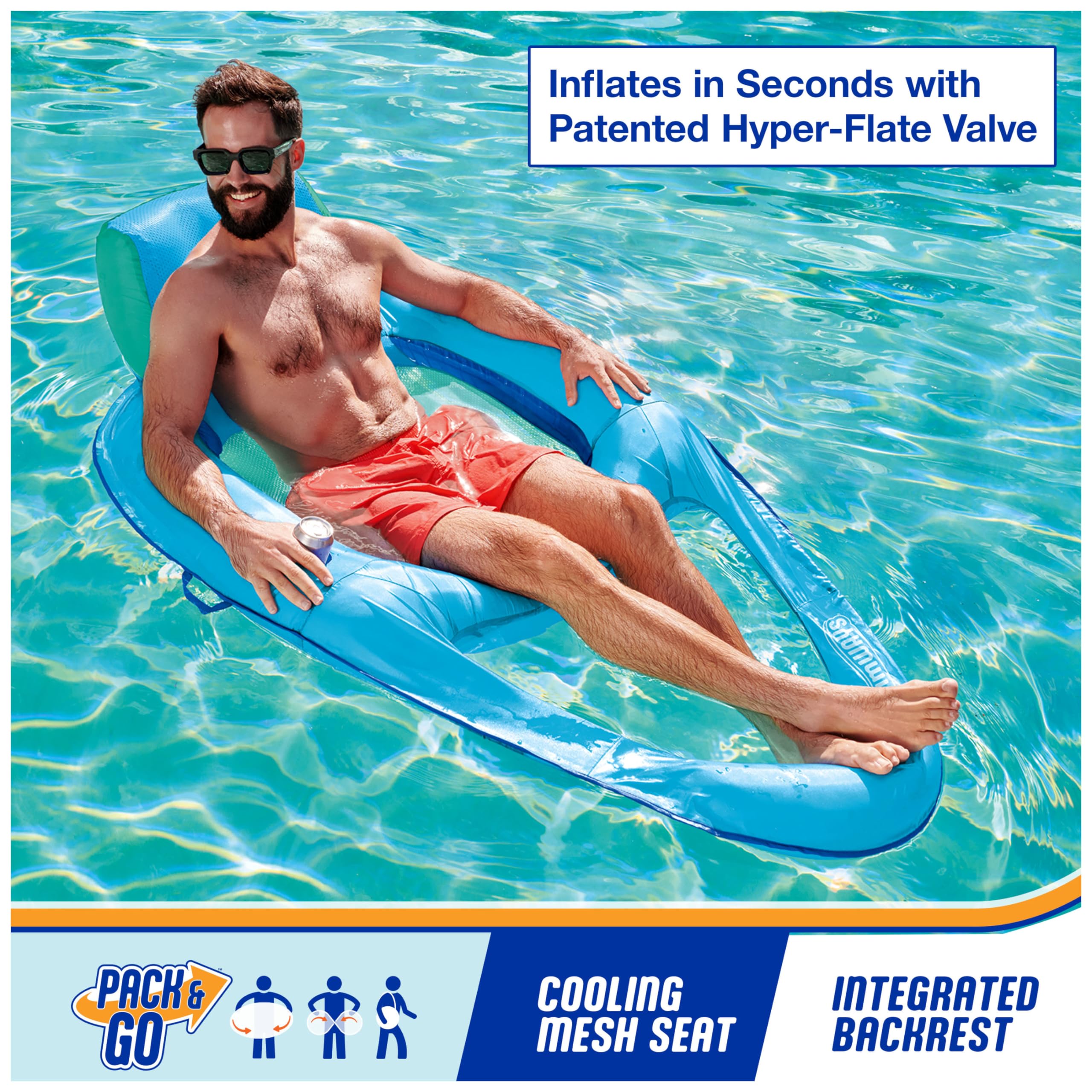 Foto 3 pulgar | Sillón Reclinable Pool Float Swimways Spring Float Premium Xl - Venta Internacional.