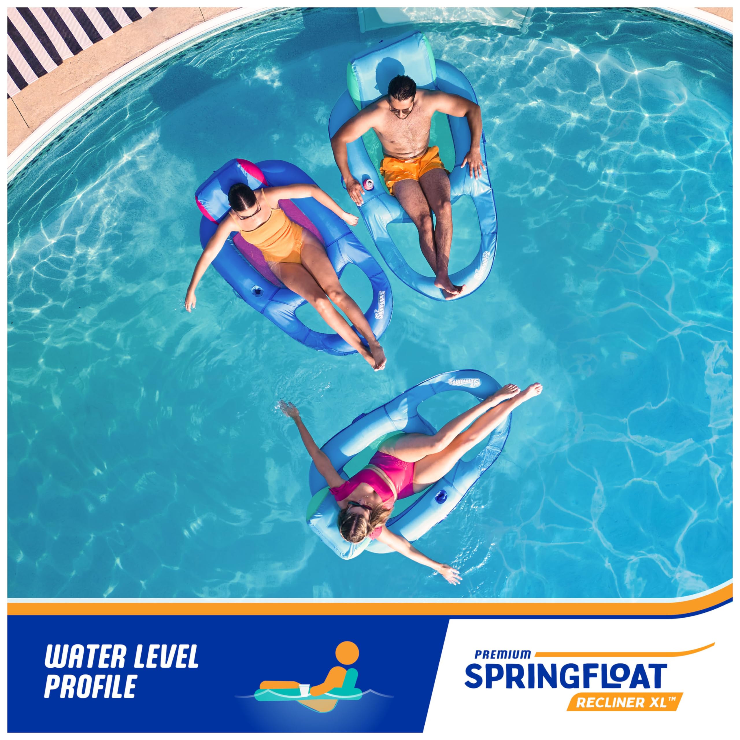 Foto 5 pulgar | Sillón Reclinable Pool Float Swimways Spring Float Premium Xl - Venta Internacional.