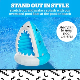 Foto 2 | Tiburón Gigante Devorador De Hombres De Pool Float Bigmouth Inc., Con Toldo - Venta Internacional.