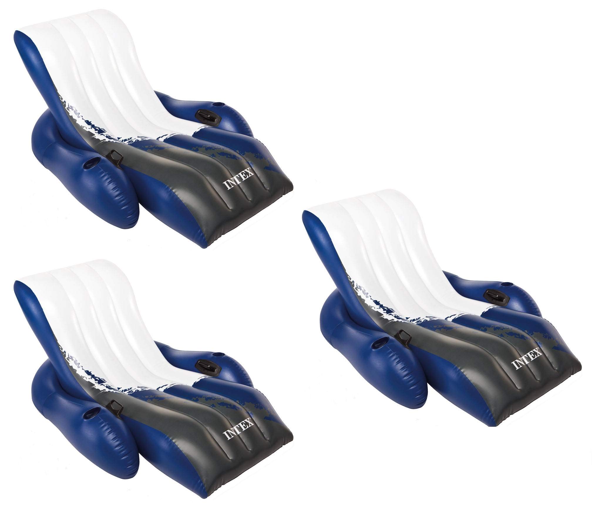 Foto 1 | Sillones Reclinables Flotantes Intex Con Portavasos (paquete De 3) - Venta Internacional.