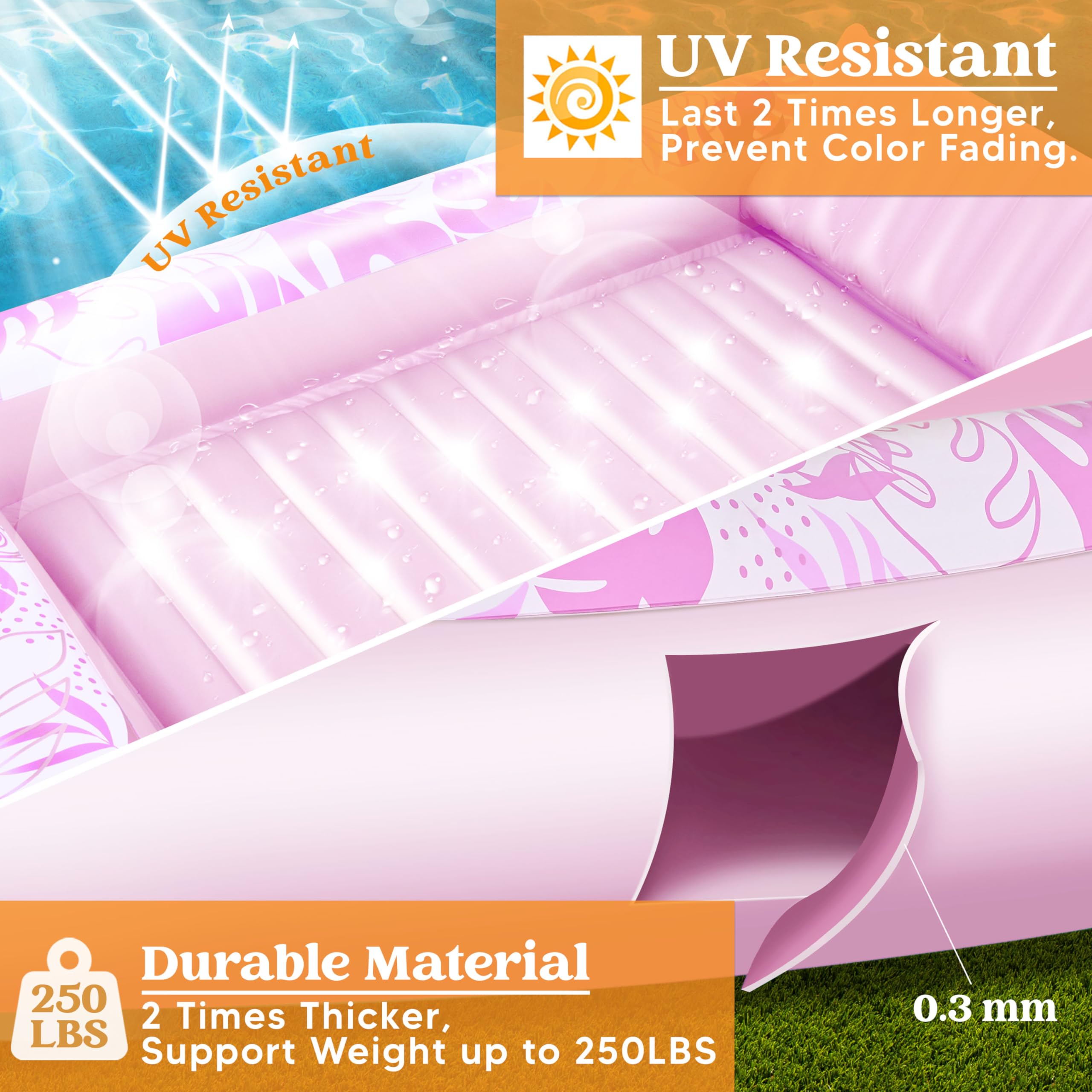 Foto 5 pulgar | Tumbona Inflable Para Bronceado Float Sloosh Para Adultos - Venta Internacional.