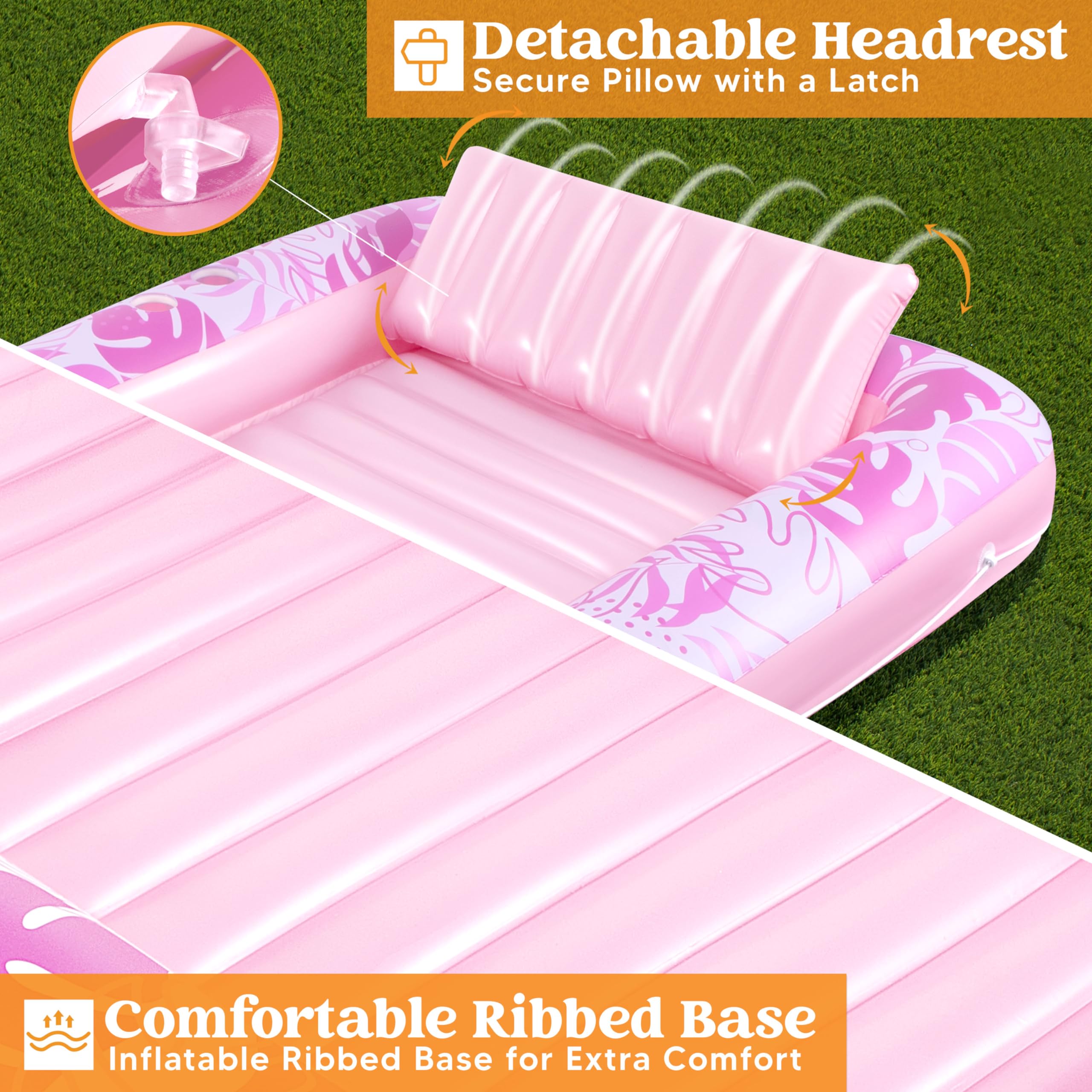 Foto 6 pulgar | Tumbona Inflable Para Bronceado Float Sloosh Para Adultos - Venta Internacional.
