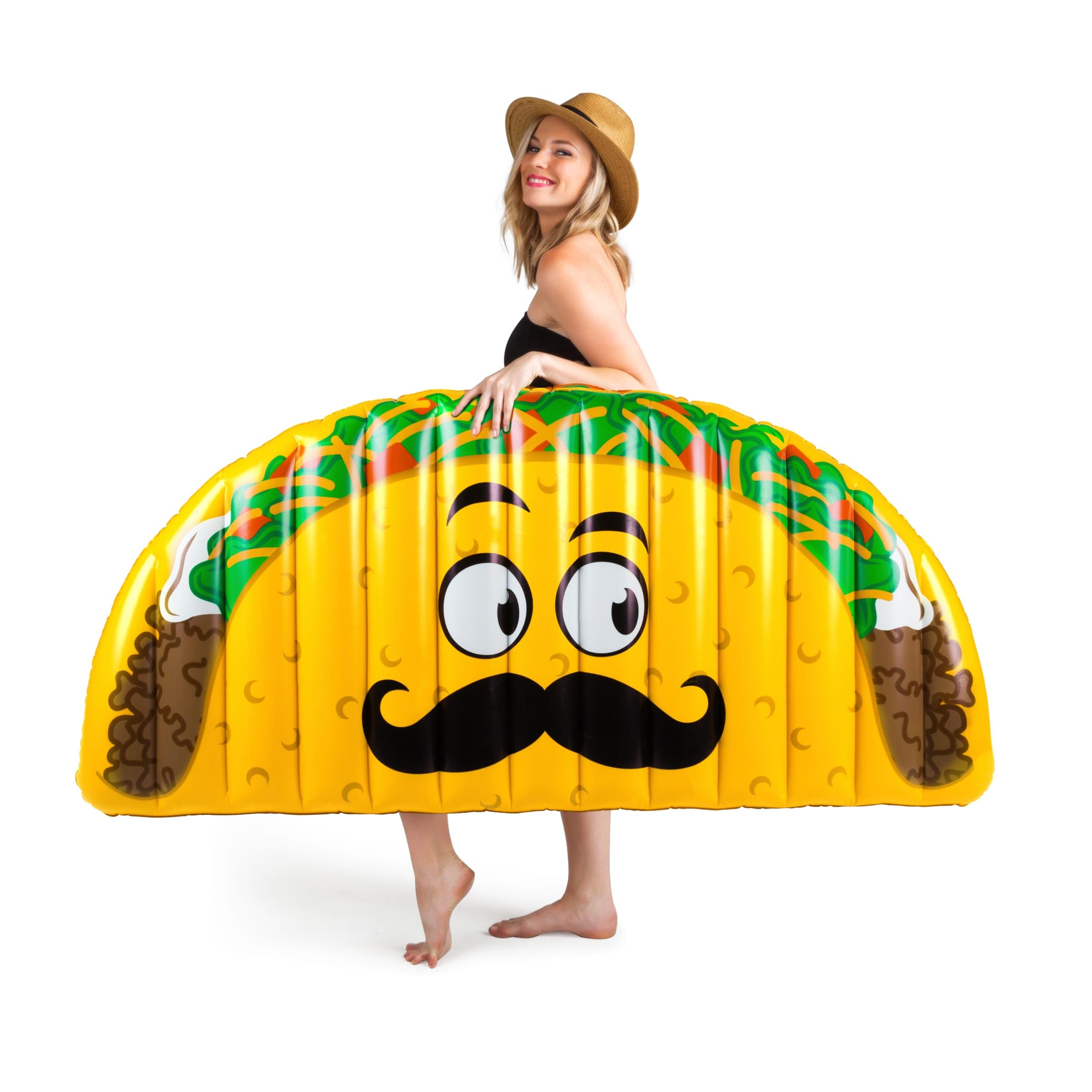 Foto 2 pulgar | Vinilo Duradero Big Mouth Inc. Giant Taco De 1,5 M De Largo De Pool Float - Venta Internacional.