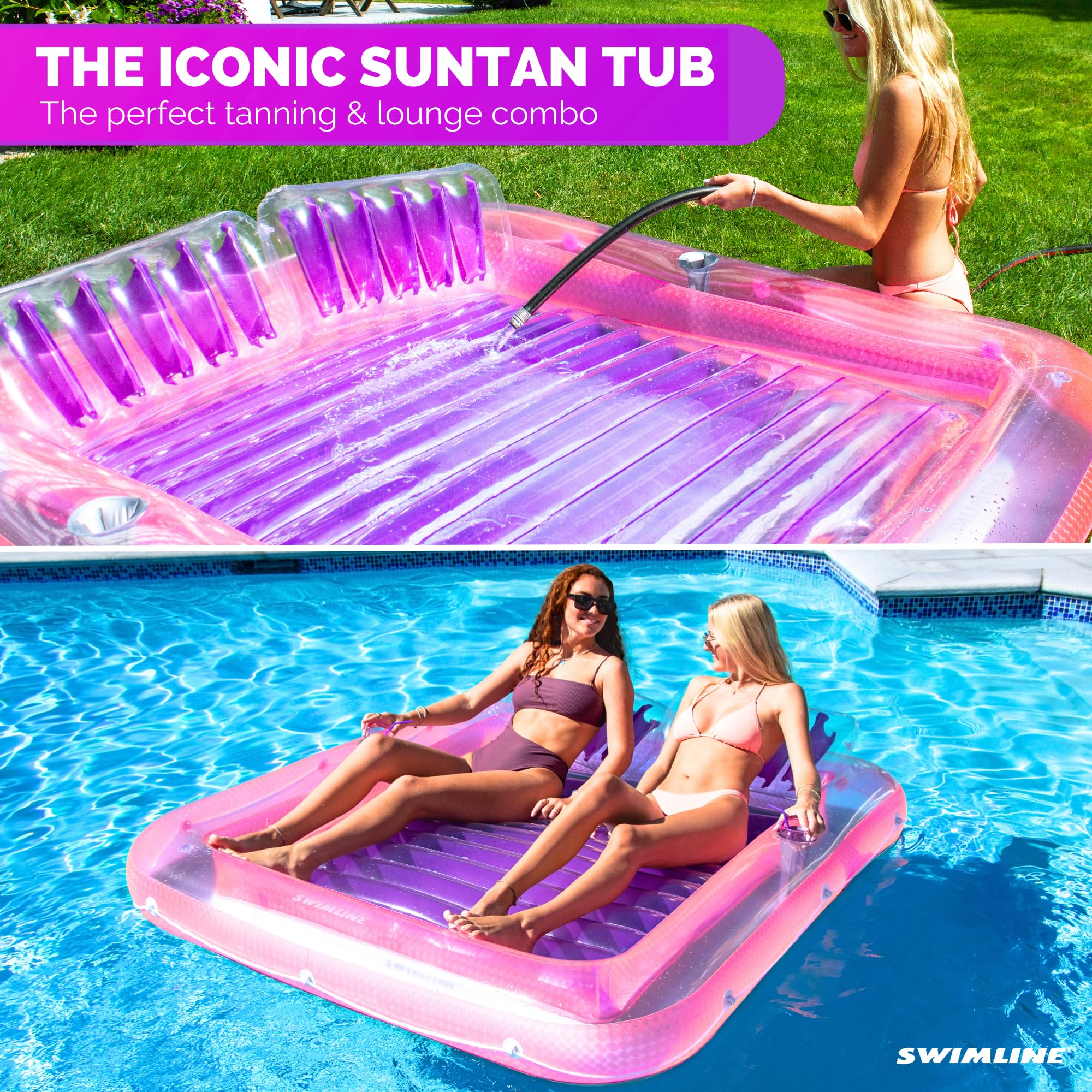 Foto 3 pulgar | Tina Solar Inflable Para Salón Flotante, Línea De Baño, Doble Xl - Venta Internacional.