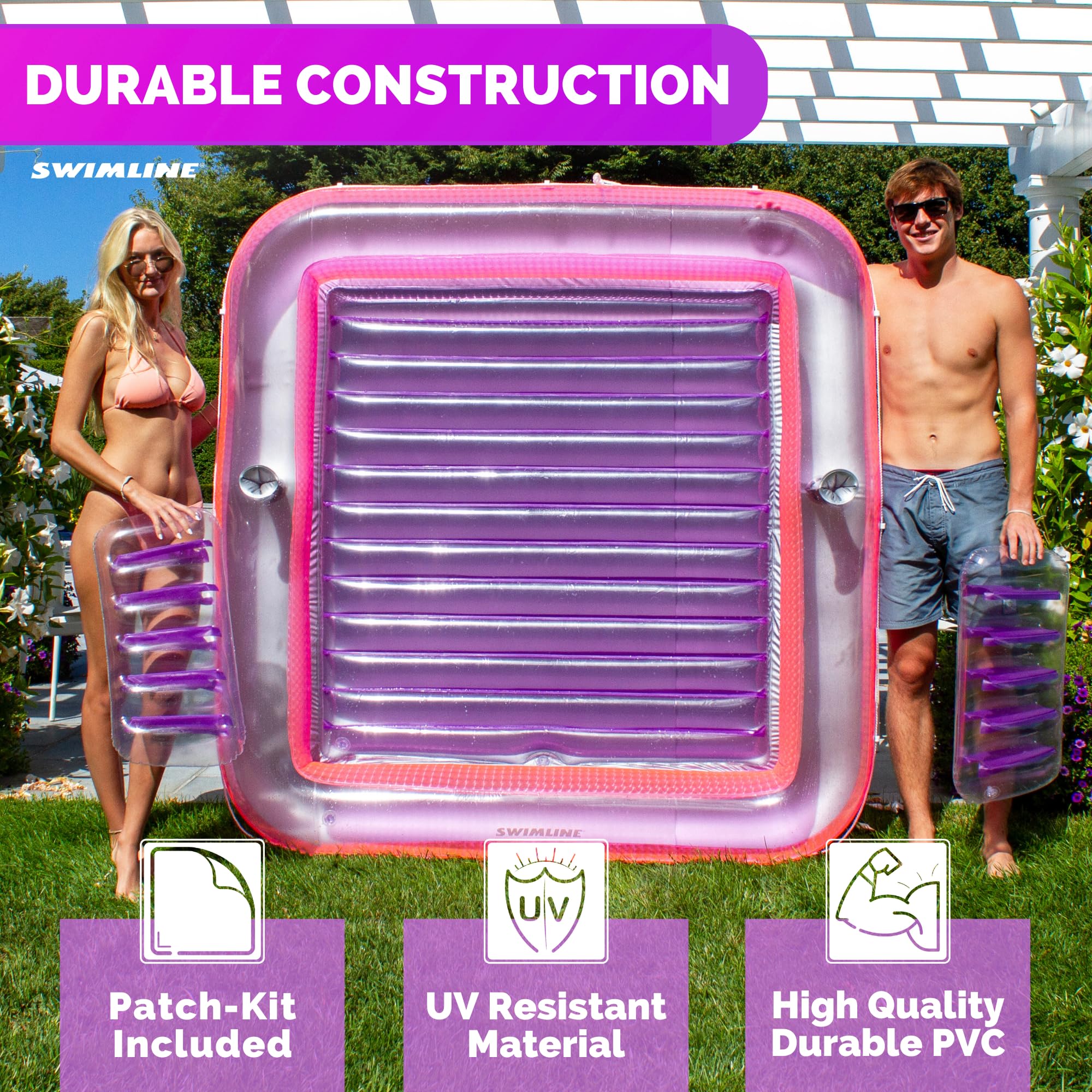 Foto 7 | Tina Solar Inflable Para Salón Flotante, Línea De Baño, Doble Xl - Venta Internacional.