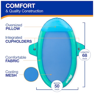 Foto 3 | Tumbona De Piscina Swimways Spring Float Premium Suncatcher Para Adultos - Venta Internacional.