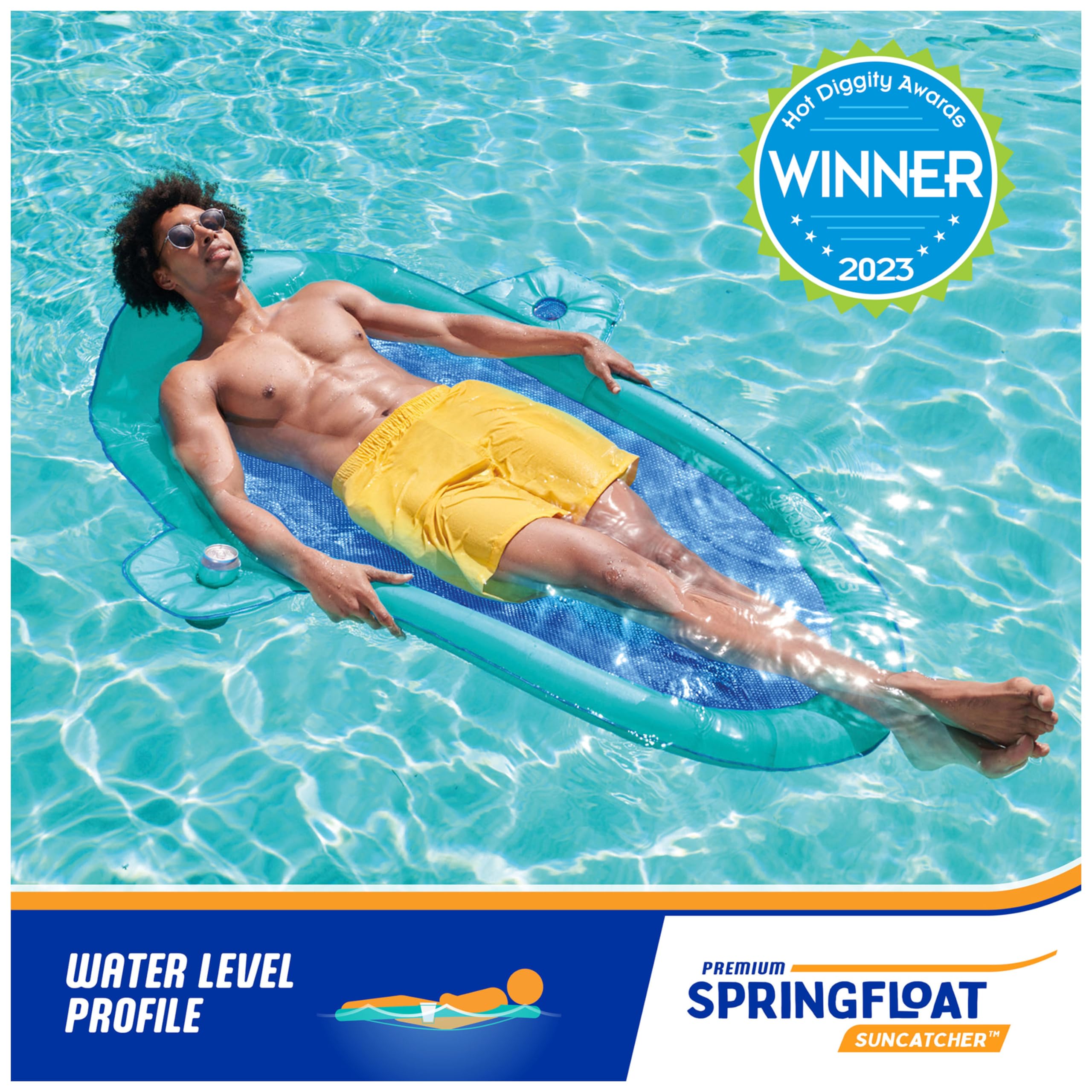 Foto 5 | Tumbona De Piscina Swimways Spring Float Premium Suncatcher Para Adultos - Venta Internacional.