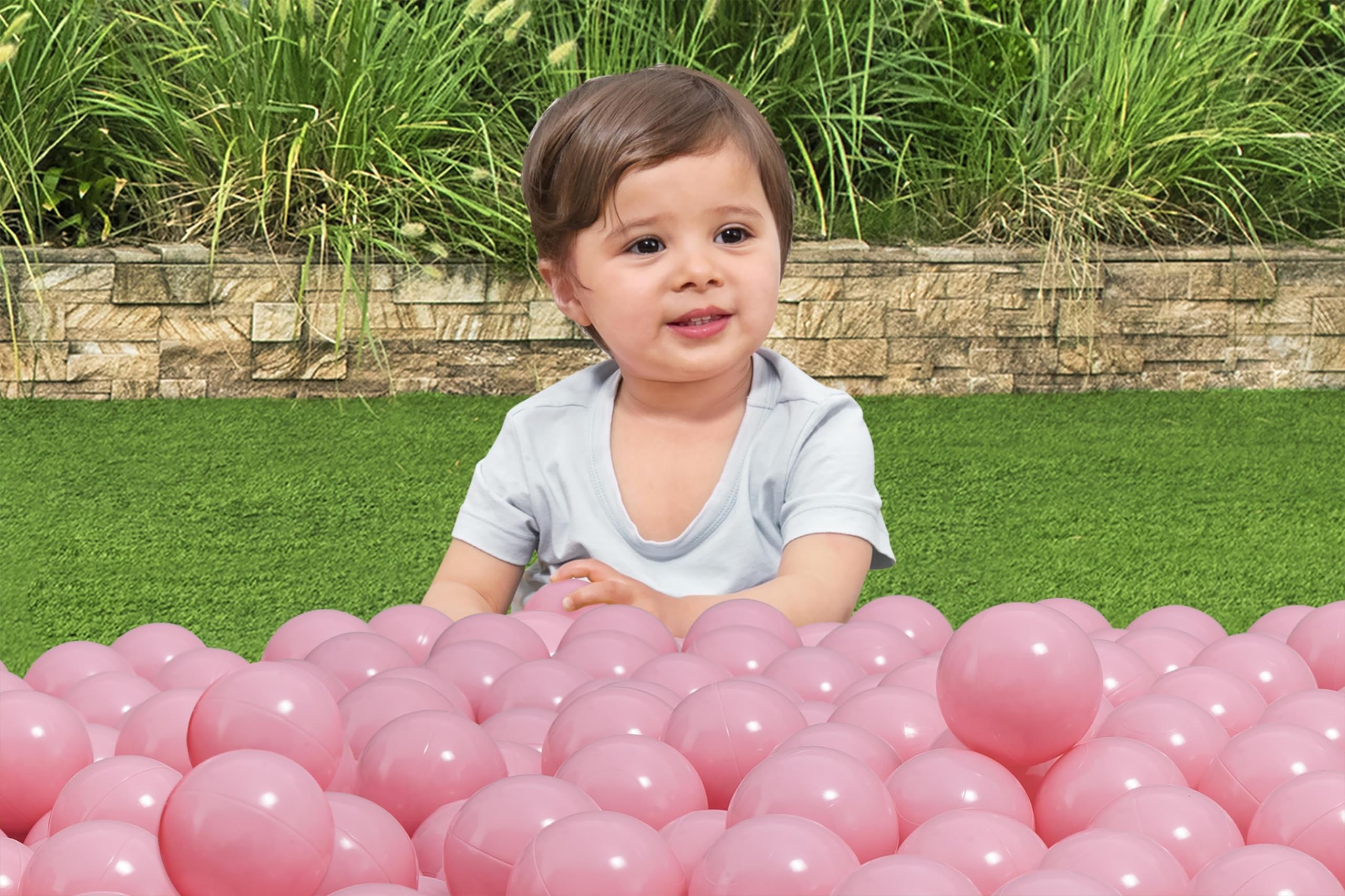 Foto 4 | Play Balls Bestway De Plástico Rosa Claro, 250 Unidades, Para Niños - Venta Internacional.