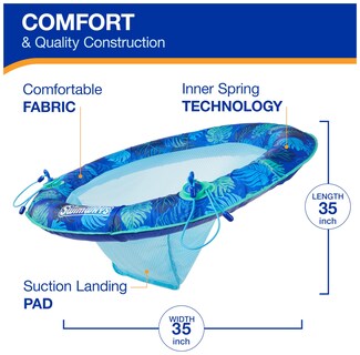 Foto 4 | Tumbona De Piscina Swimways Elite Spring Float Papasan Para Adultos - Venta Internacional.
