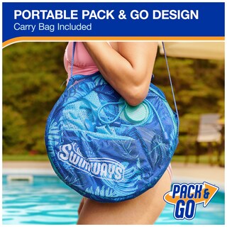 Foto 6 | Tumbona De Piscina Swimways Elite Spring Float Papasan Para Adultos - Venta Internacional.
