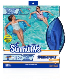 Foto 7 | Tumbona De Piscina Swimways Elite Spring Float Papasan Para Adultos - Venta Internacional.