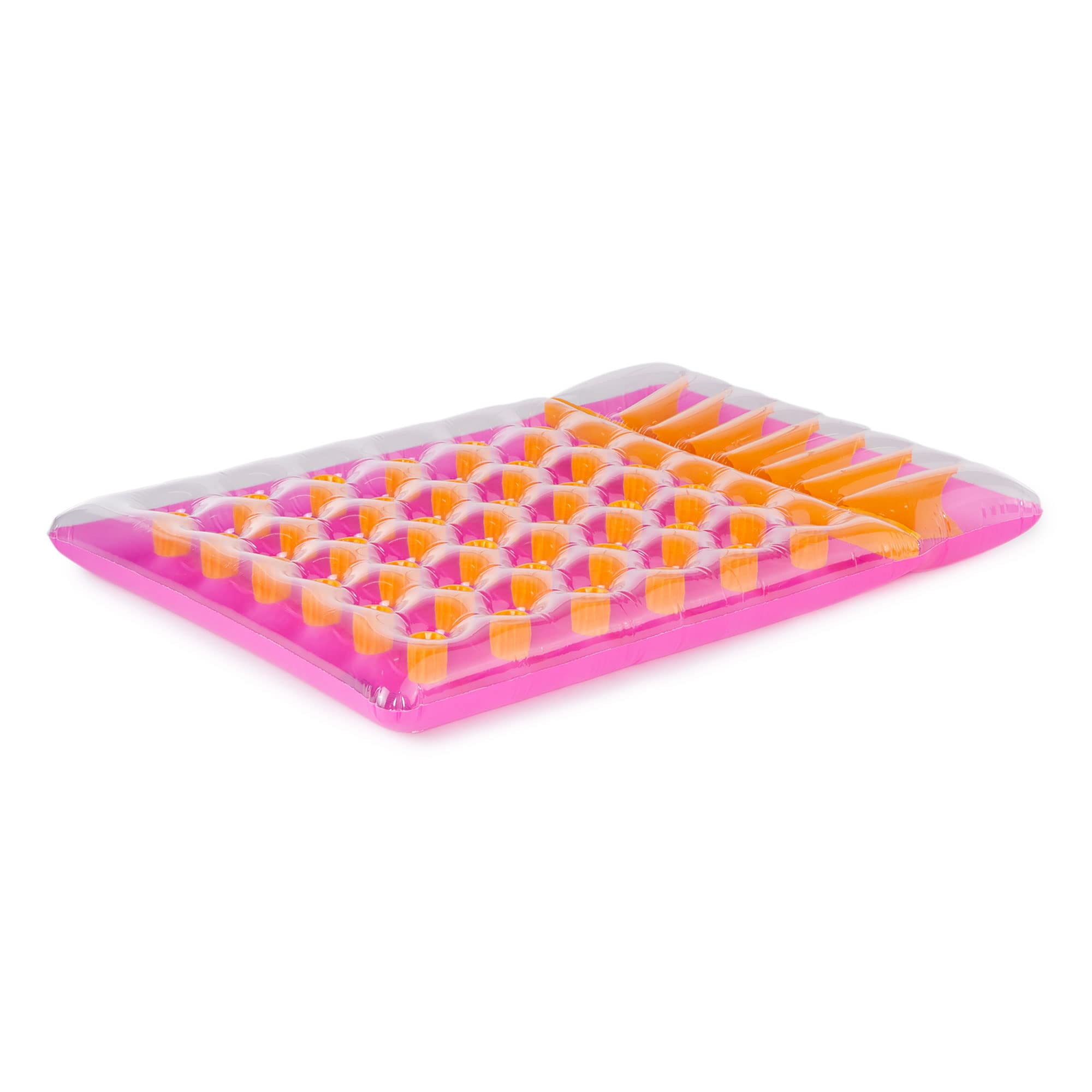 Colchón Doble Swimline Para 2 Personas Con Portavasos, Color Morado - Venta Internacional.