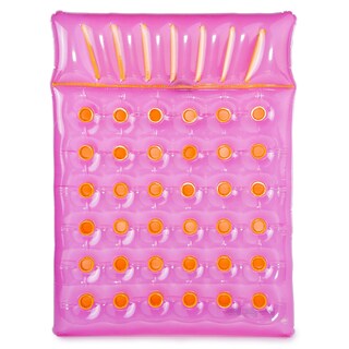 Foto 2 | Colchón Doble Swimline Para 2 Personas Con Portavasos, Color Morado - Venta Internacional.