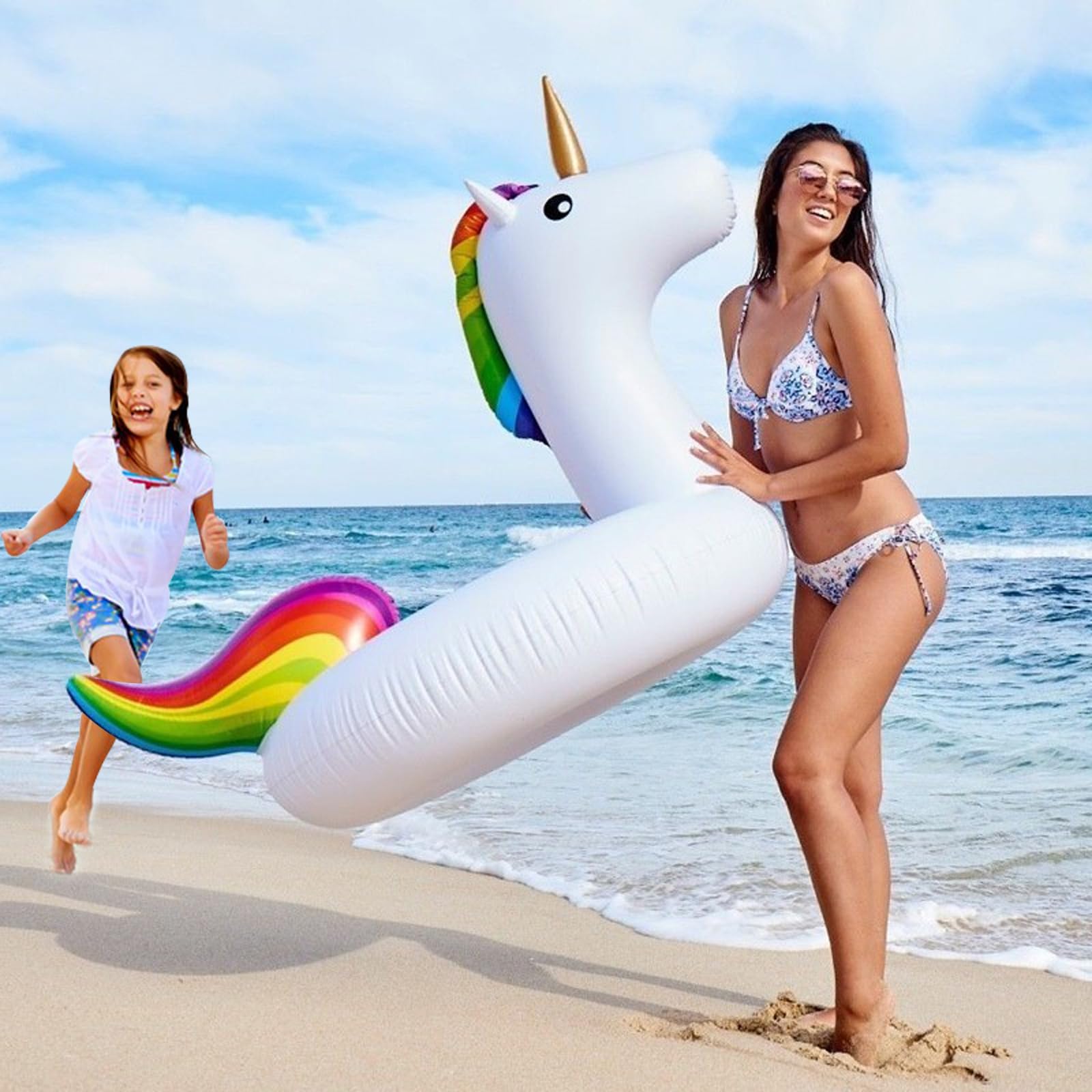 Foto 4 pulgar | Pool Float Turnmeon 79, Unicornio Inflable Gigante Para Adultos Y Niños - Venta Internacional.