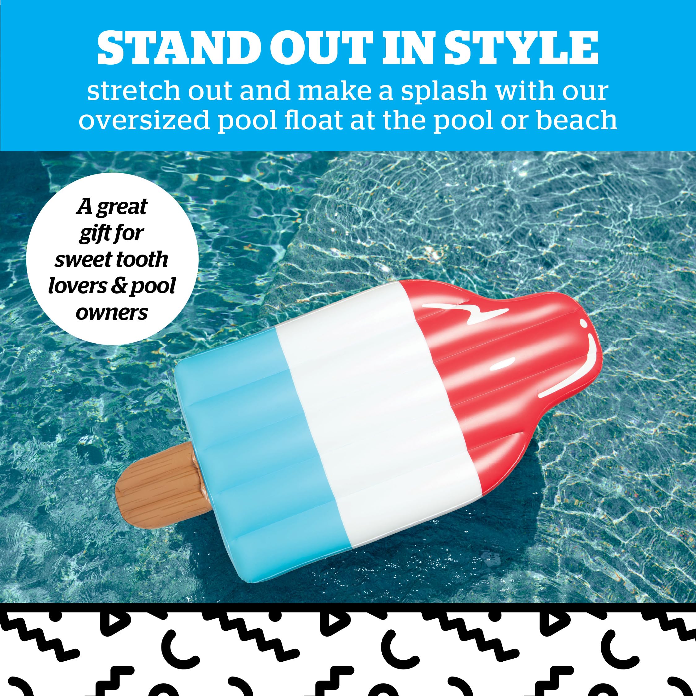 Foto 2 | Vinilo Inflable Gigante Pool Float Bigmouth Inc., De 6 Pies - Venta Internacional.