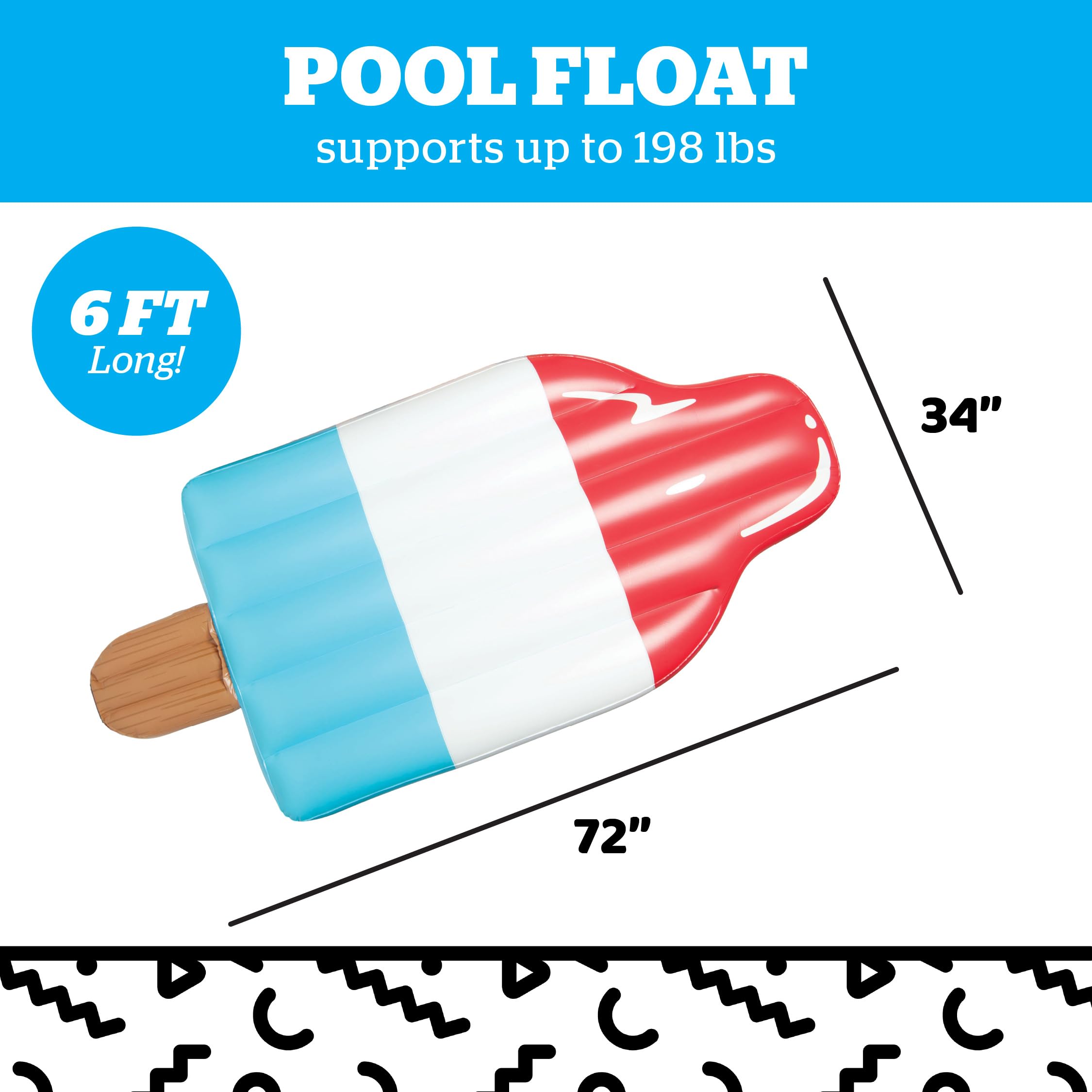 Foto 3 | Vinilo Inflable Gigante Pool Float Bigmouth Inc., De 6 Pies - Venta Internacional.