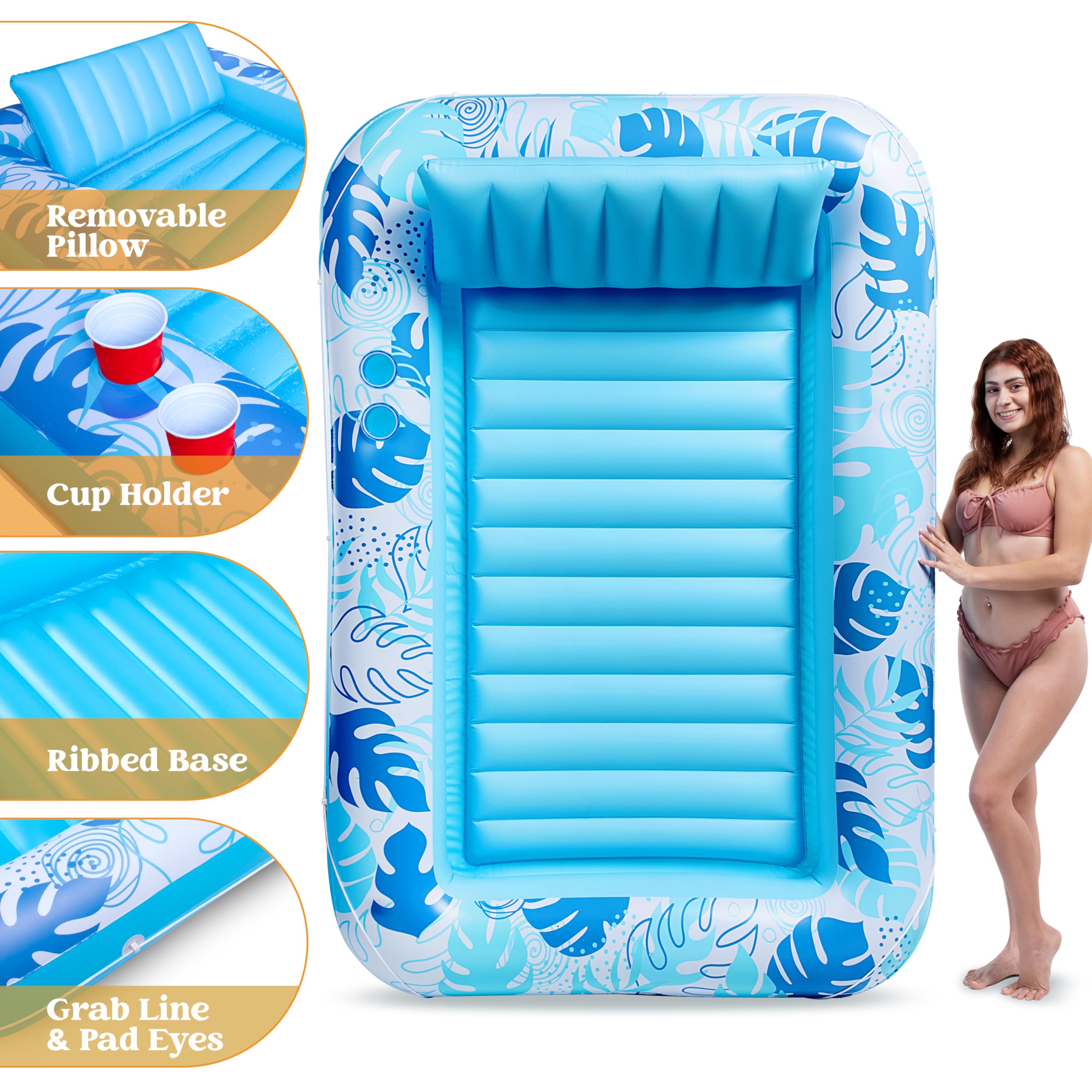 Foto 6 | Tumbona Inflable Para Bronceado Float-xl Sloosh Para Adultos - Venta Internacional.