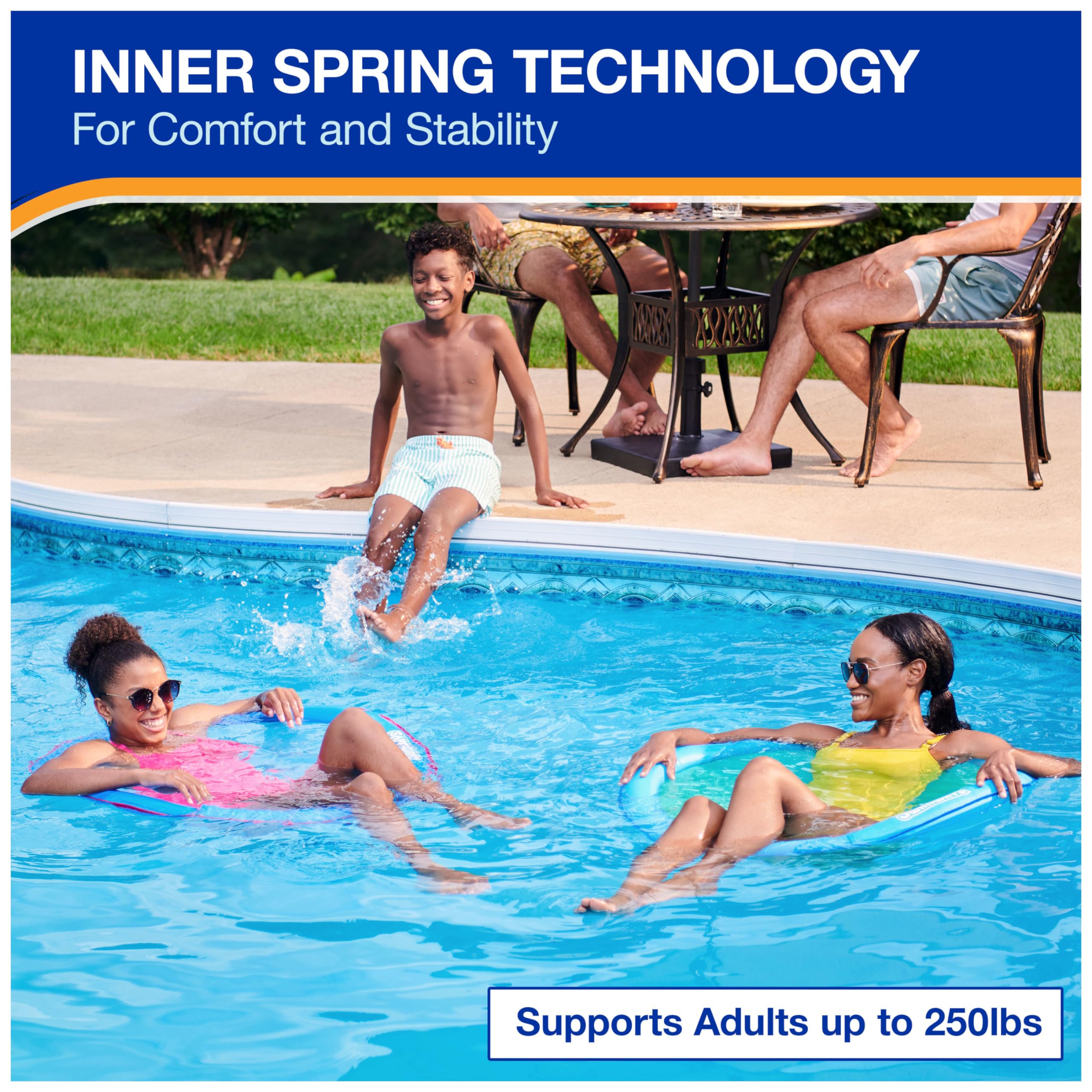 Foto 5 pulgar | Tumbona De Piscina Swimways Spring Float Premium Papasan Para Adultos - Venta Internacional.