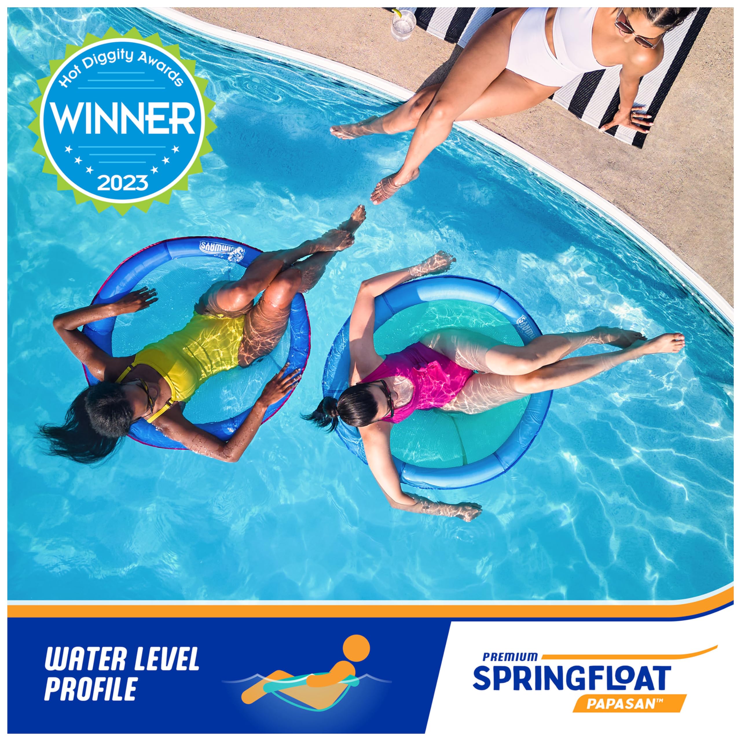 Foto 6 pulgar | Tumbona De Piscina Swimways Spring Float Premium Papasan Para Adultos - Venta Internacional.