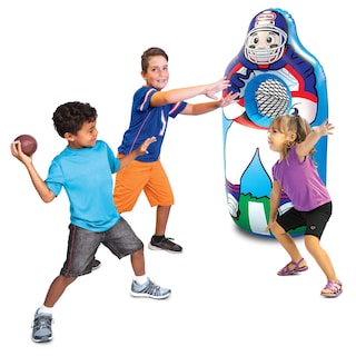 Foto 3 | Entrenador De Fútbol Inflable Little Tikes Con 3 Balones De Fútbol - Venta Internacional.