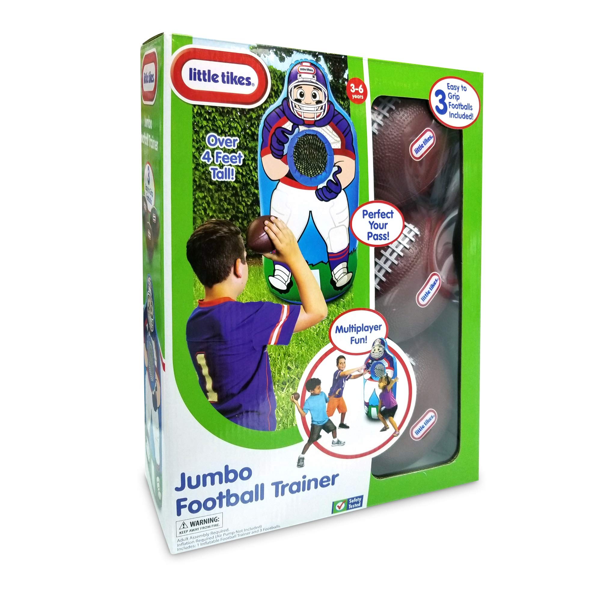 Foto 4 | Entrenador De Fútbol Inflable Little Tikes Con 3 Balones De Fútbol - Venta Internacional.