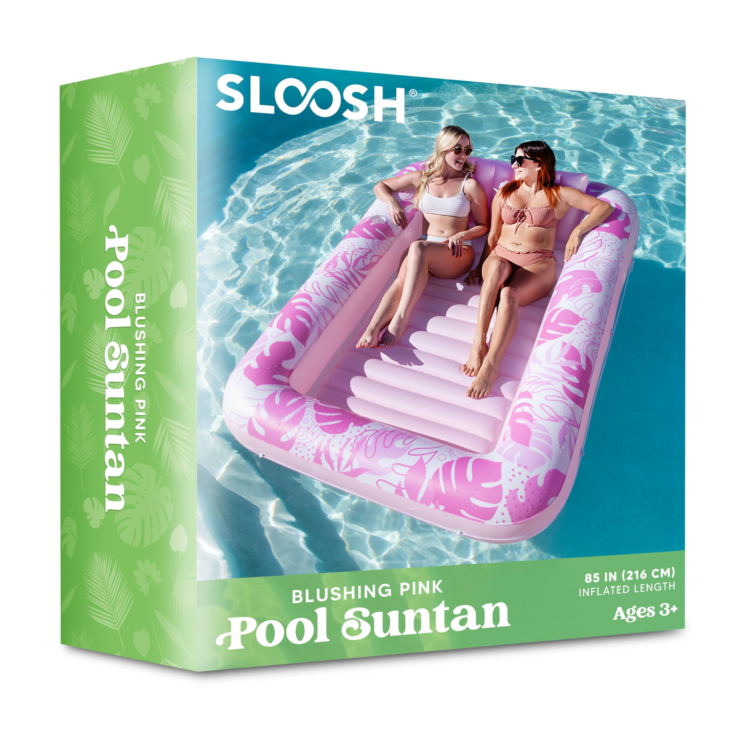 Foto 8 pulgar | Tumbona Hinchable Para Bronceado Float Sloosh Xl, Color Rosa Ruborizado - Venta Internacional.