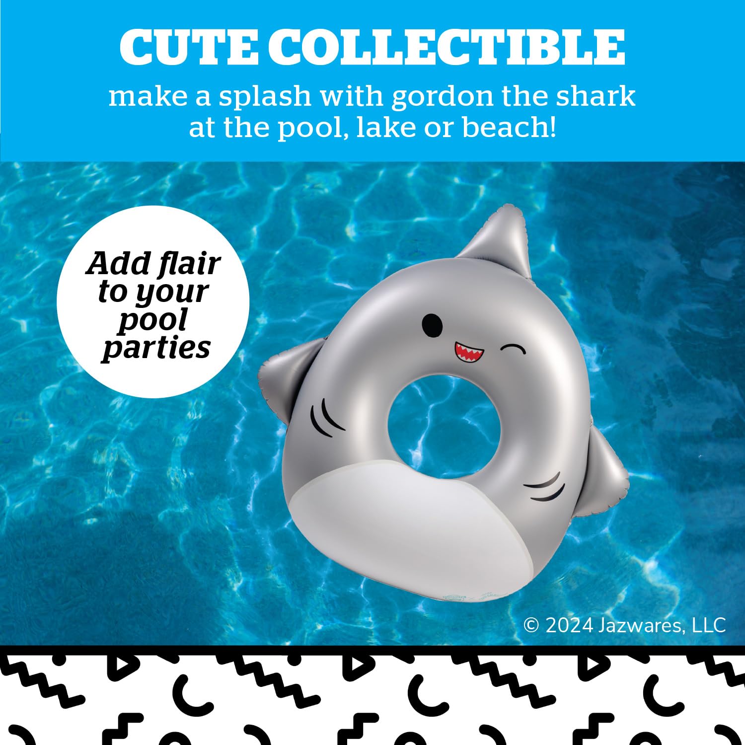 Foto 3 pulgar | Flotador Inflable Para Piscina Bigmouth X Squishmallows Gordon Shark - Venta Internacional.