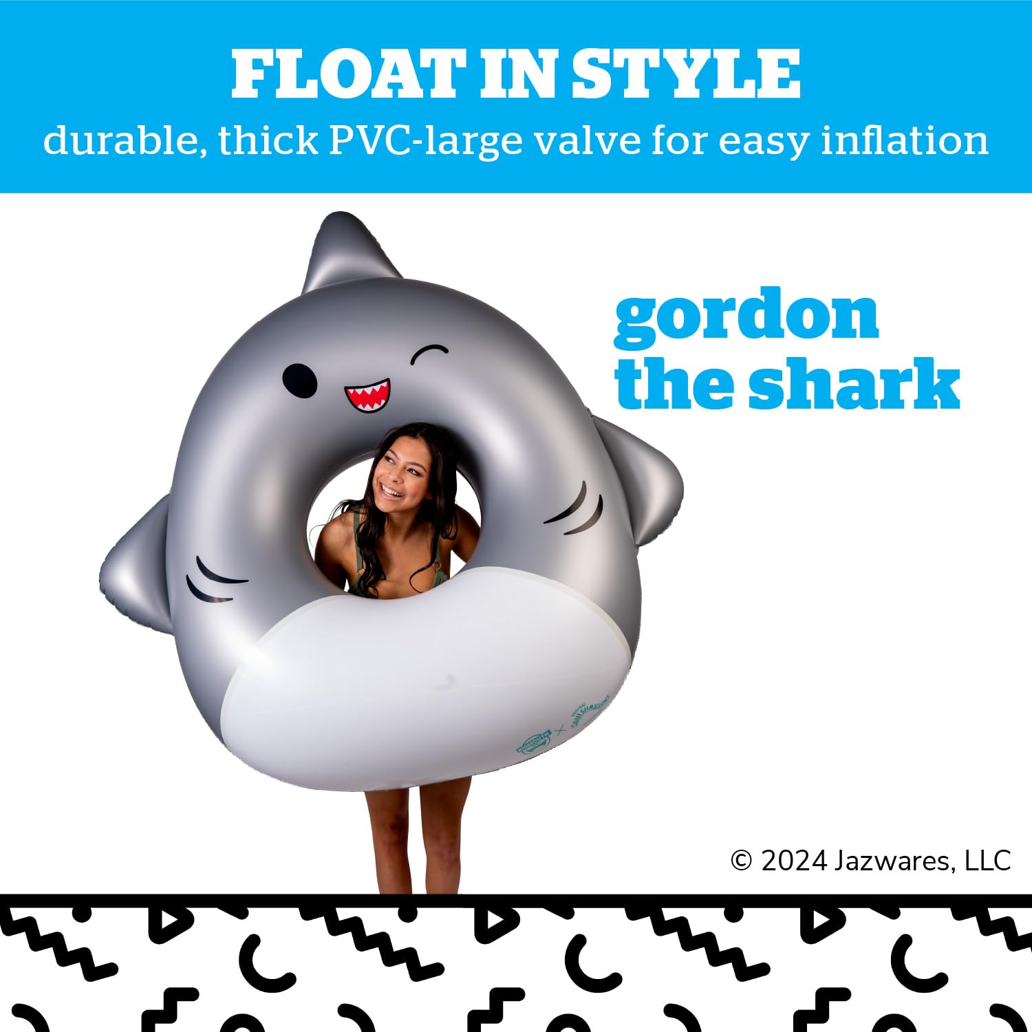 Foto 5 pulgar | Flotador Inflable Para Piscina Bigmouth X Squishmallows Gordon Shark - Venta Internacional.