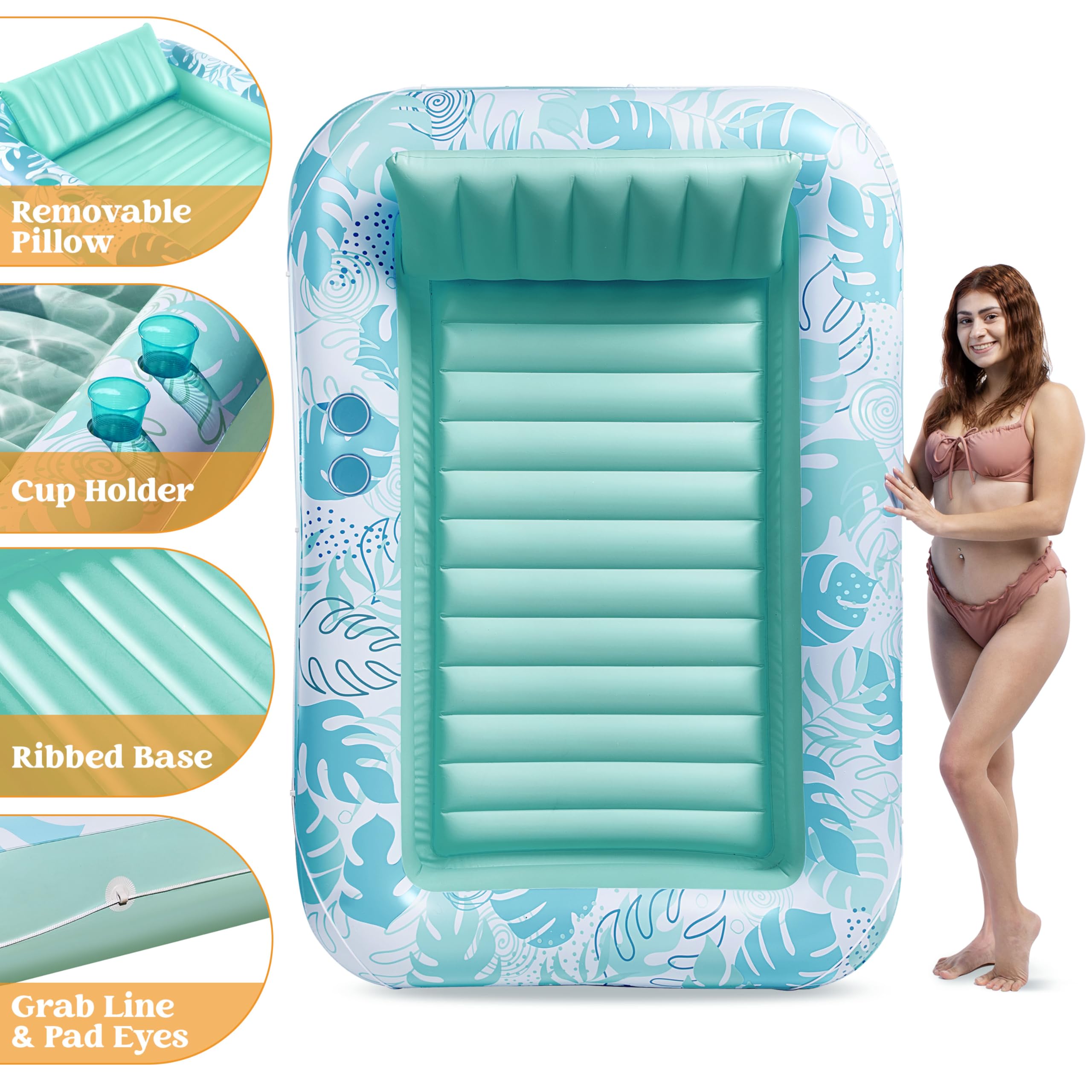 Foto 6 | Tumbona Inflable Para Bronceado Float Sloosh Para Adultos - Venta Internacional.