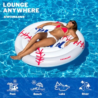 Foto 3 | Monta Inflable De Béisbol Pool Float Swimline Para Adultos - Venta Internacional.