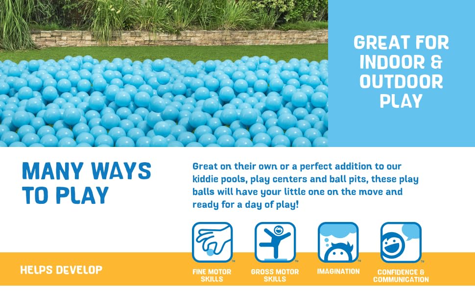 Foto 3 | Play Balls Bestway De Plástico Azul Claro, 250 Quilates, Para Niños - Venta Internacional.