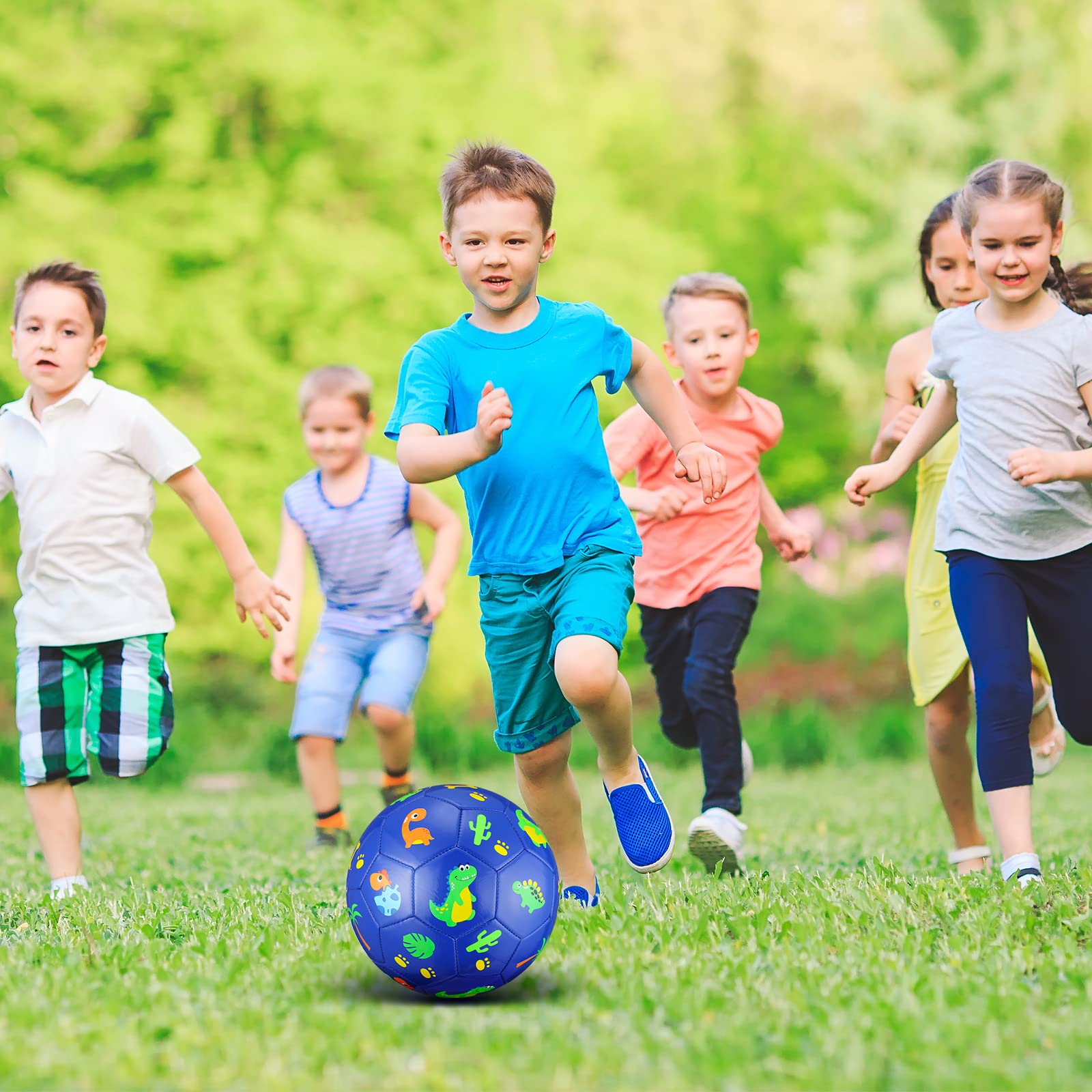 Foto 7 pulgar | Balón De Fútbol Hydren Dinosaur, Tamaño 3, Para Niños Y Niñas De 4 A 6 - Venta Internacional.