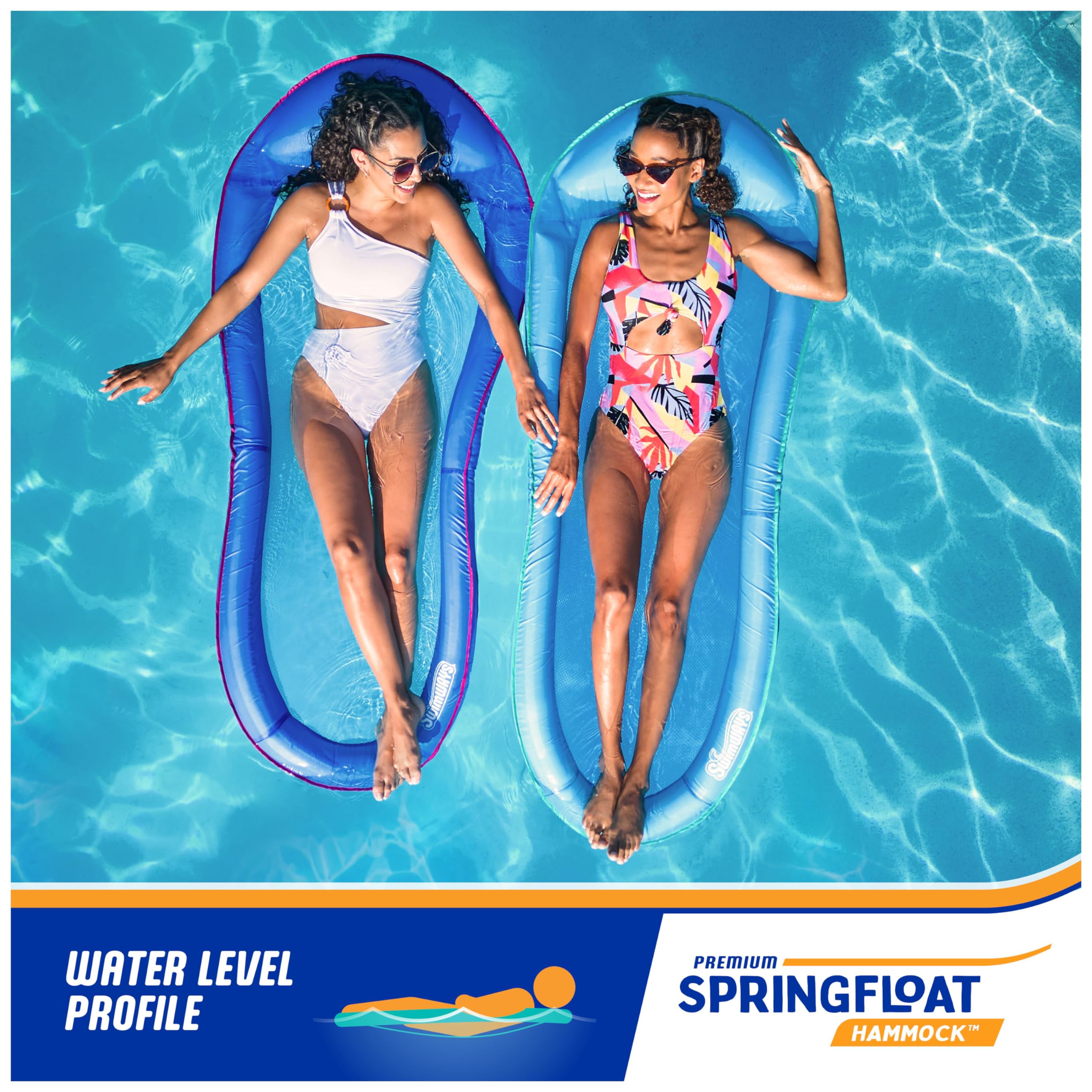 Foto 6 pulgar | Tumbona De Piscina Swimways Spring Float  Hamaca Premium Para Adultos - Venta Internacional.