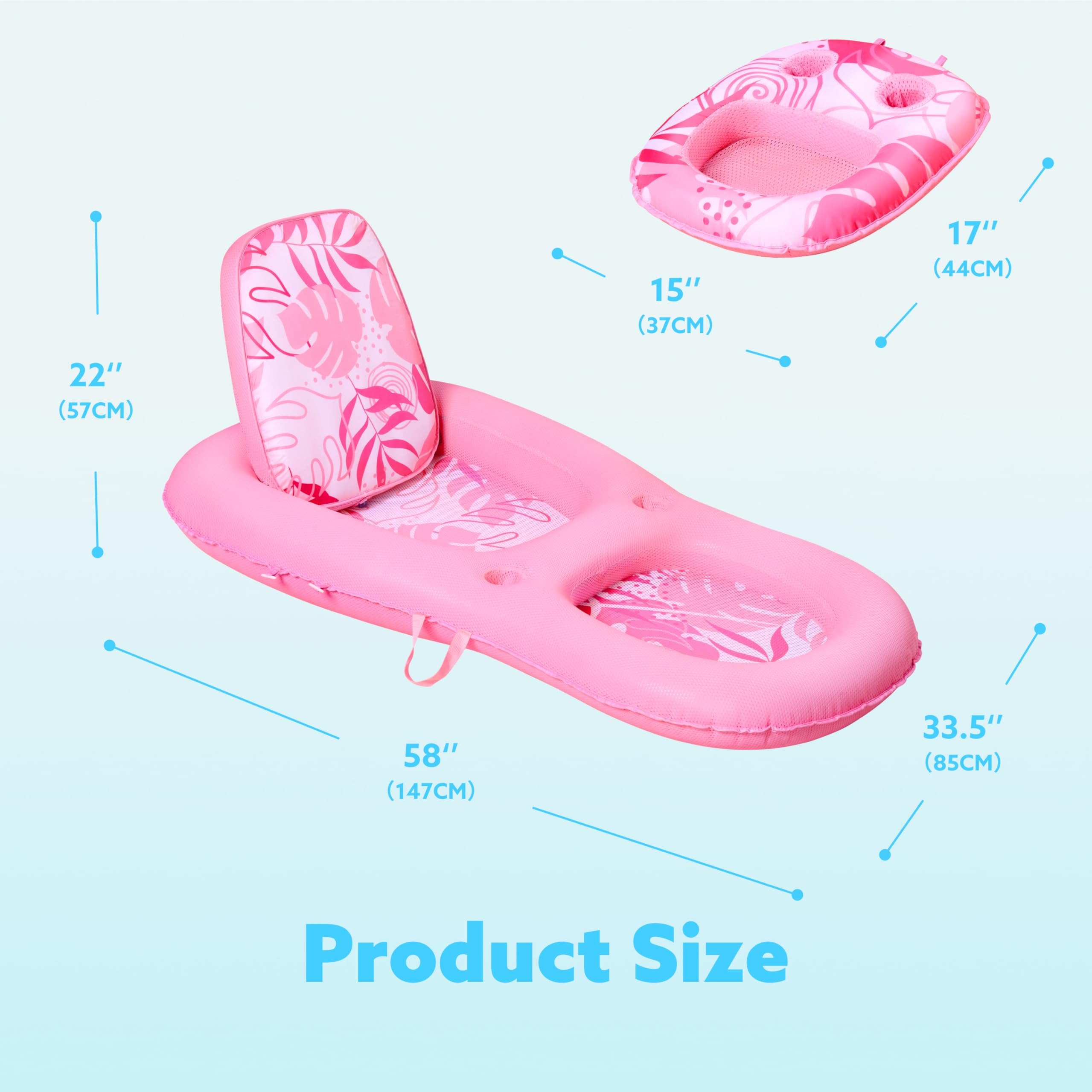Foto 8 pulgar | Tumbona Para Piscina Sloosh 2 En 1 Para Adultos  Color Rosa Flotante - Venta Internacional.
