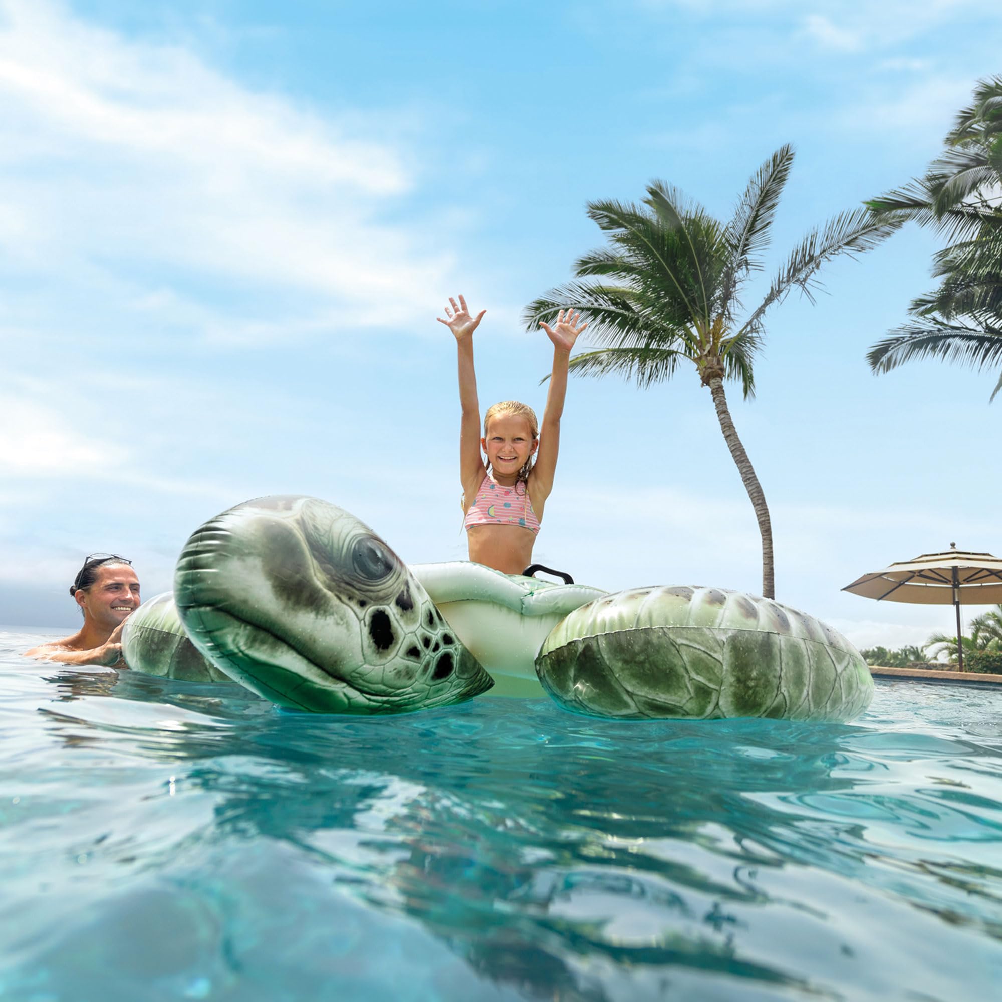 Foto 6 pulgar | Flotador Inflable Para Piscina Intex Realistic Sea Turtle Para Niños - Venta Internacional.