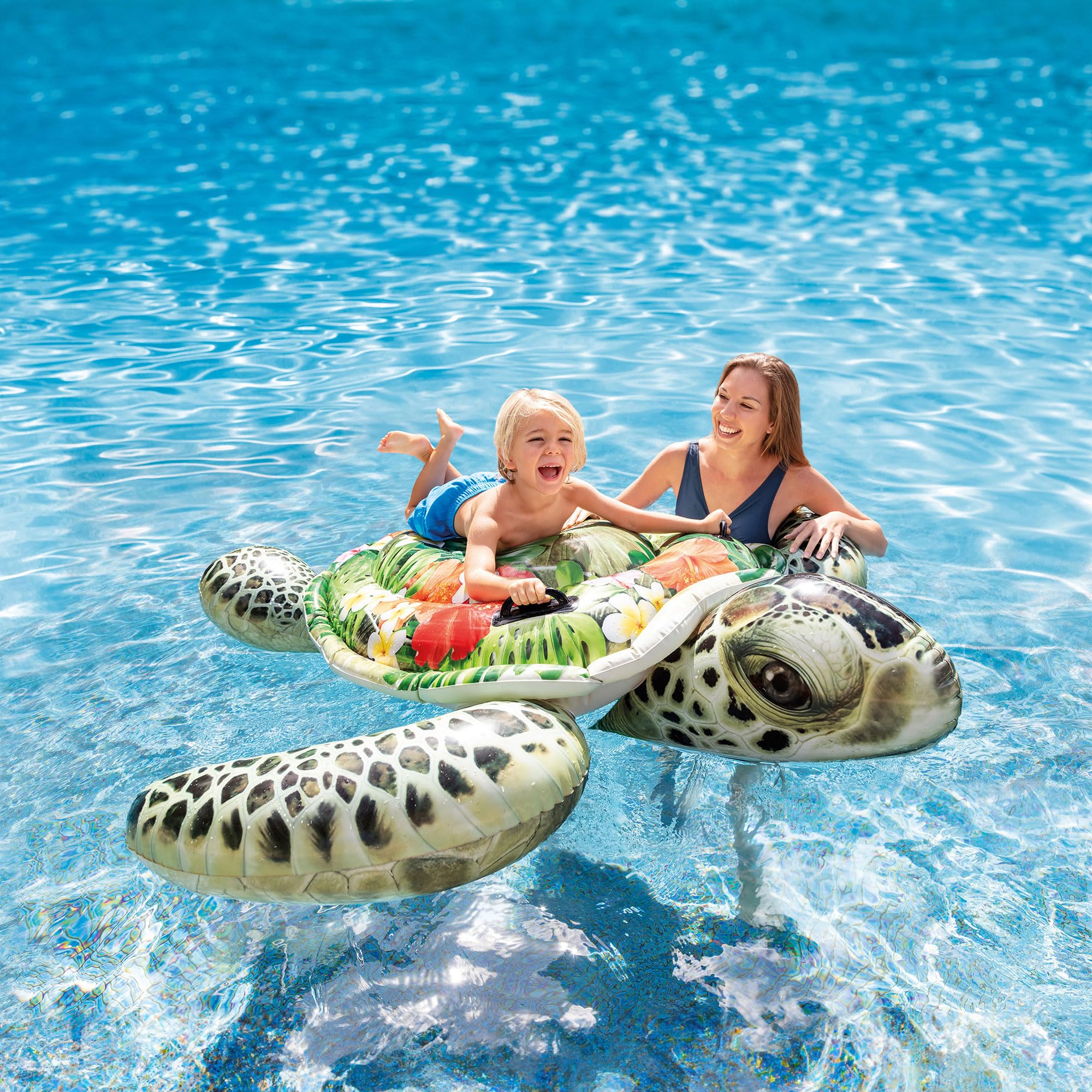 Foto 7 pulgar | Flotador Inflable Para Piscina Intex Realistic Sea Turtle Para Niños - Venta Internacional.