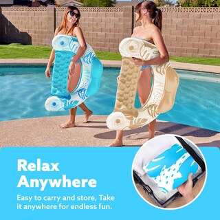 Foto 6 | Flotadores Inflables Para Piscina Sloosh Para Adultos Paquete De 2 Con Portavasos - Venta Internacional.