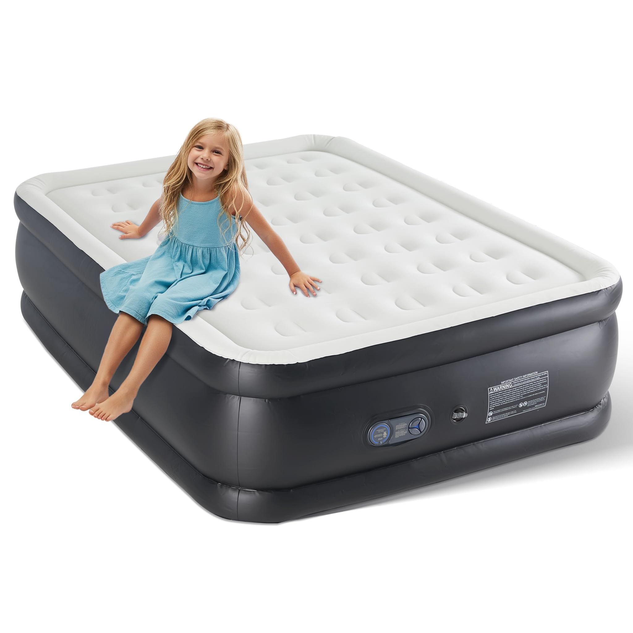 Foto 1 | Colchón Inflable Para Acampar Simple Deluxe Queen Con Bomba Eléctrica - Venta Internacional.