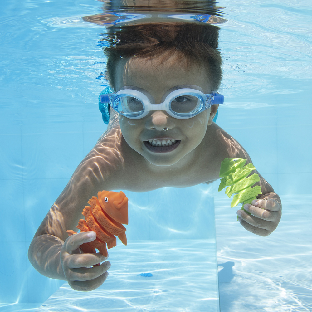Foto 4 pulgar | Juguetes de Buceo Bestway Pez 3 Piezas