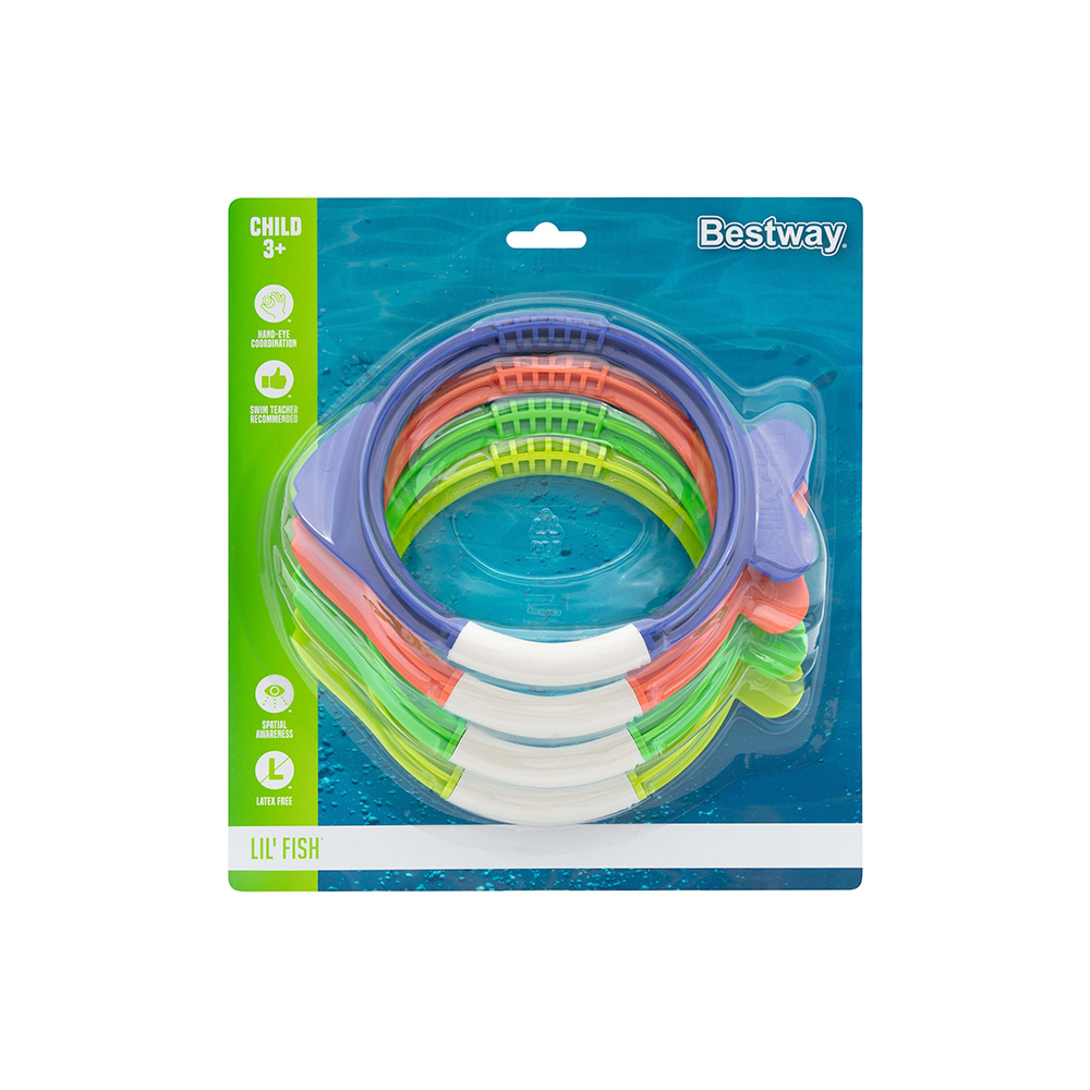 Foto 2 pulgar | Juguetes de Buceo Bestway Pez 4 Piezas