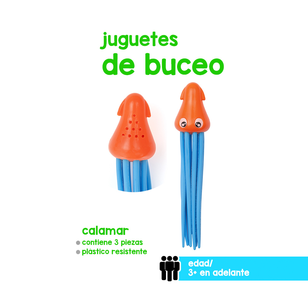 Foto 3 pulgar | Juguetes de Buceo Bestway Pulpos 3 Piezas