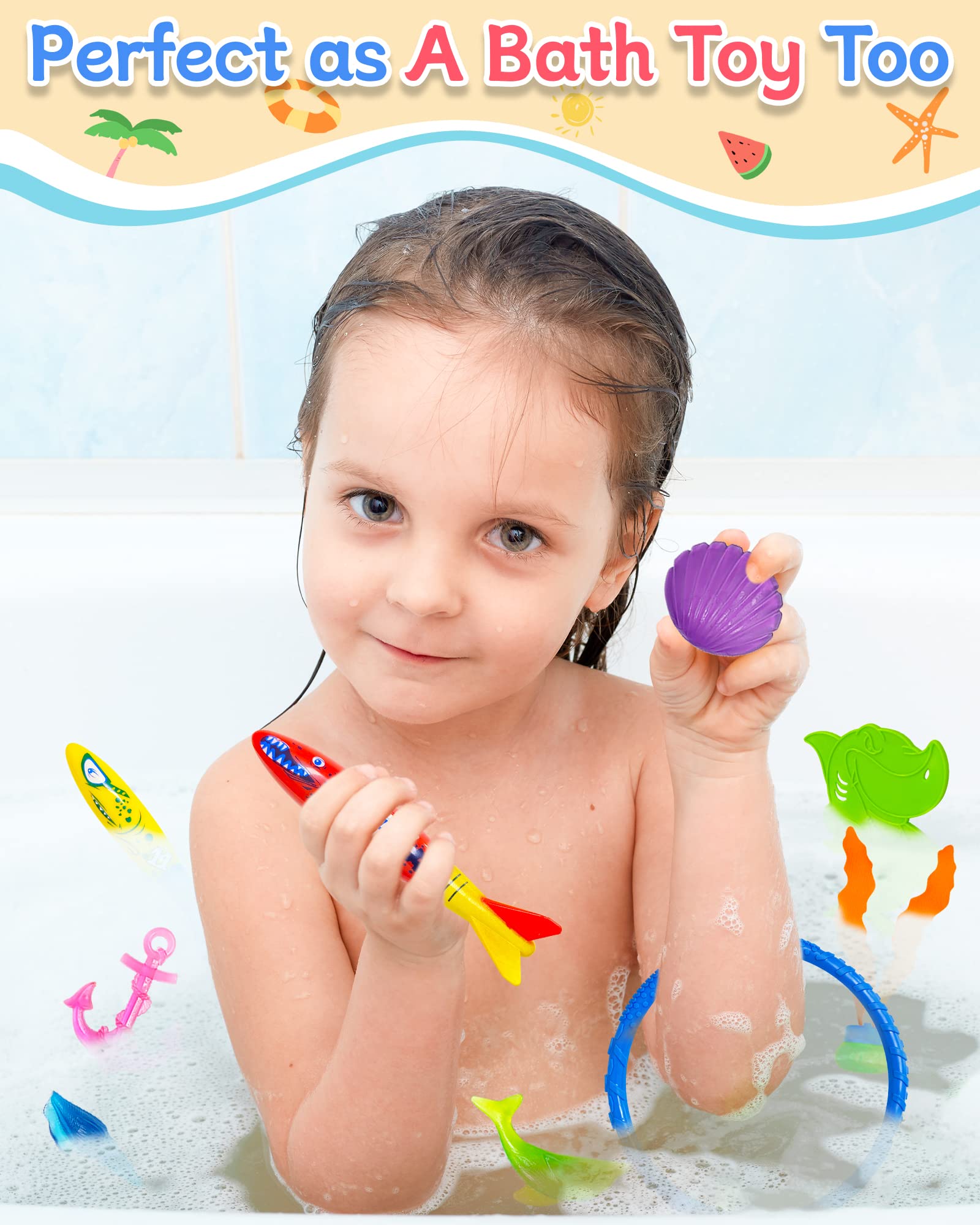Foto 8 pulgar | Juguetes para Piscina Yetonamr Multicolor 30 Piezas - Venta Internacional