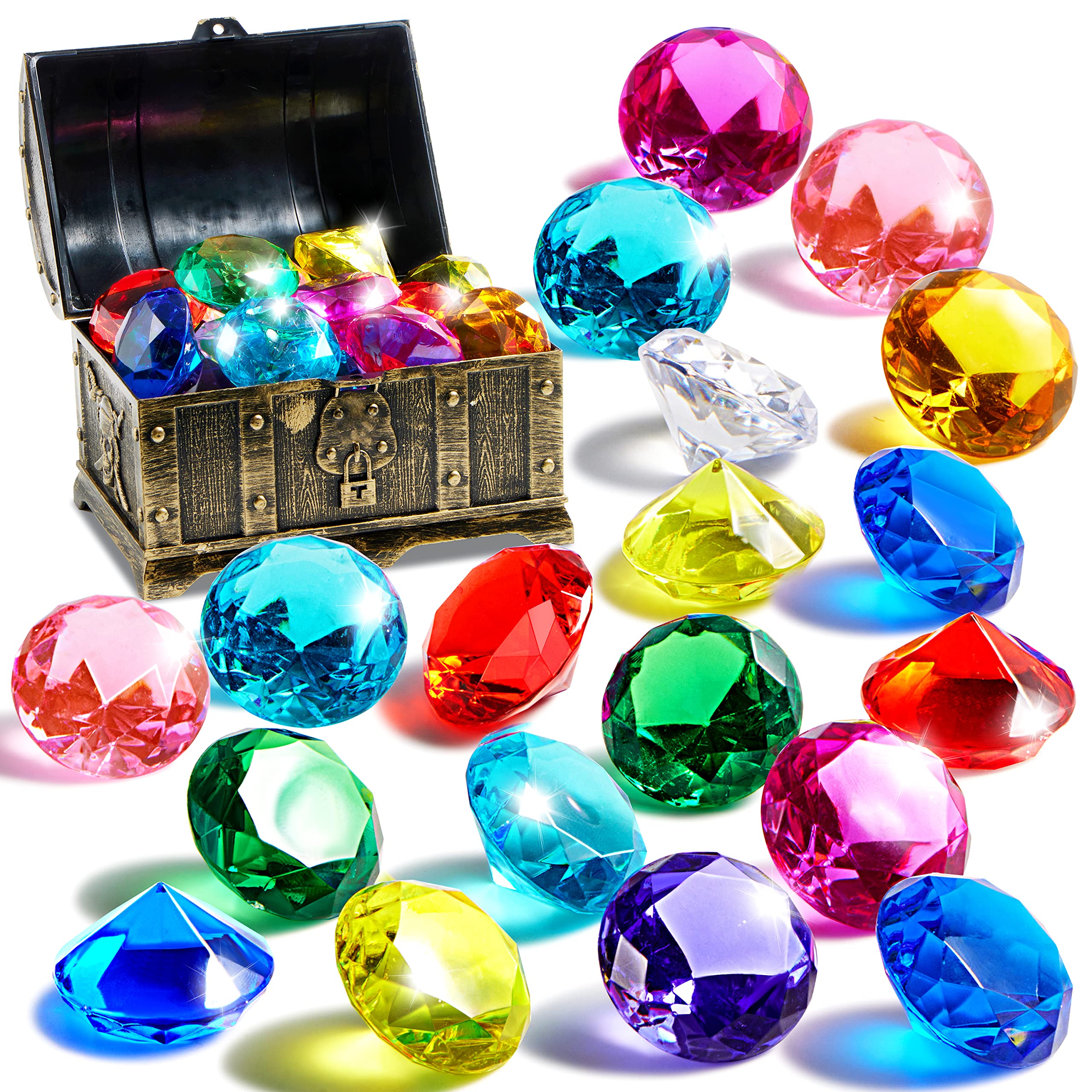 Foto 1 | Juguetes para Piscina Sloosh Diving Gems Sloosh 16 Diamantes con Cofre - Venta Internacional