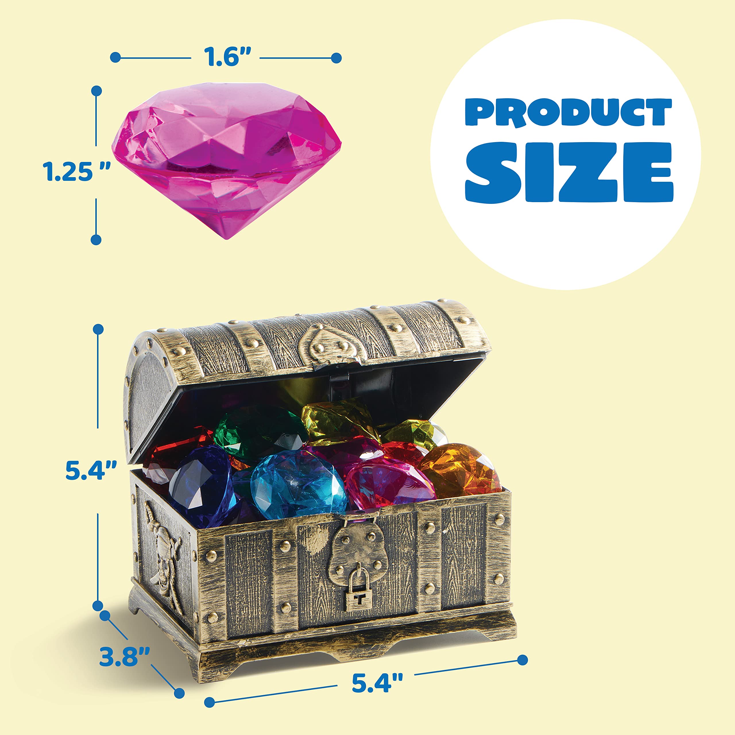 Foto 6 | Juguetes para Piscina Sloosh Diving Gems Sloosh 16 Diamantes con Cofre - Venta Internacional
