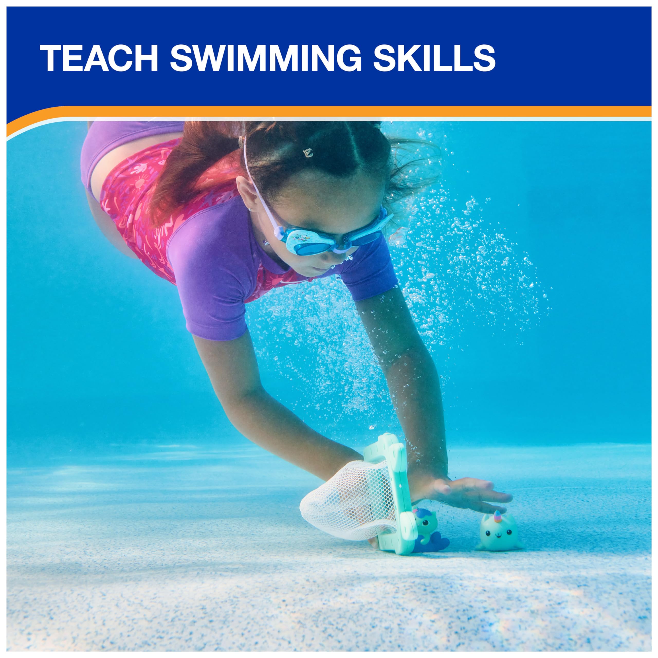 Foto 5 | Juego de Piscina para Bucear SwimWays Gabby's Dollhouse 5 Piezas - Venta Internacional