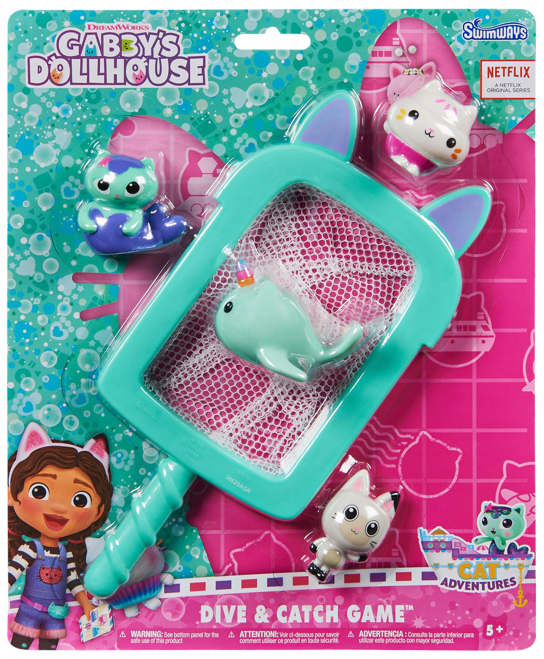 Foto 8 pulgar | Juego de Piscina para Bucear SwimWays Gabby's Dollhouse 5 Piezas - Venta Internacional