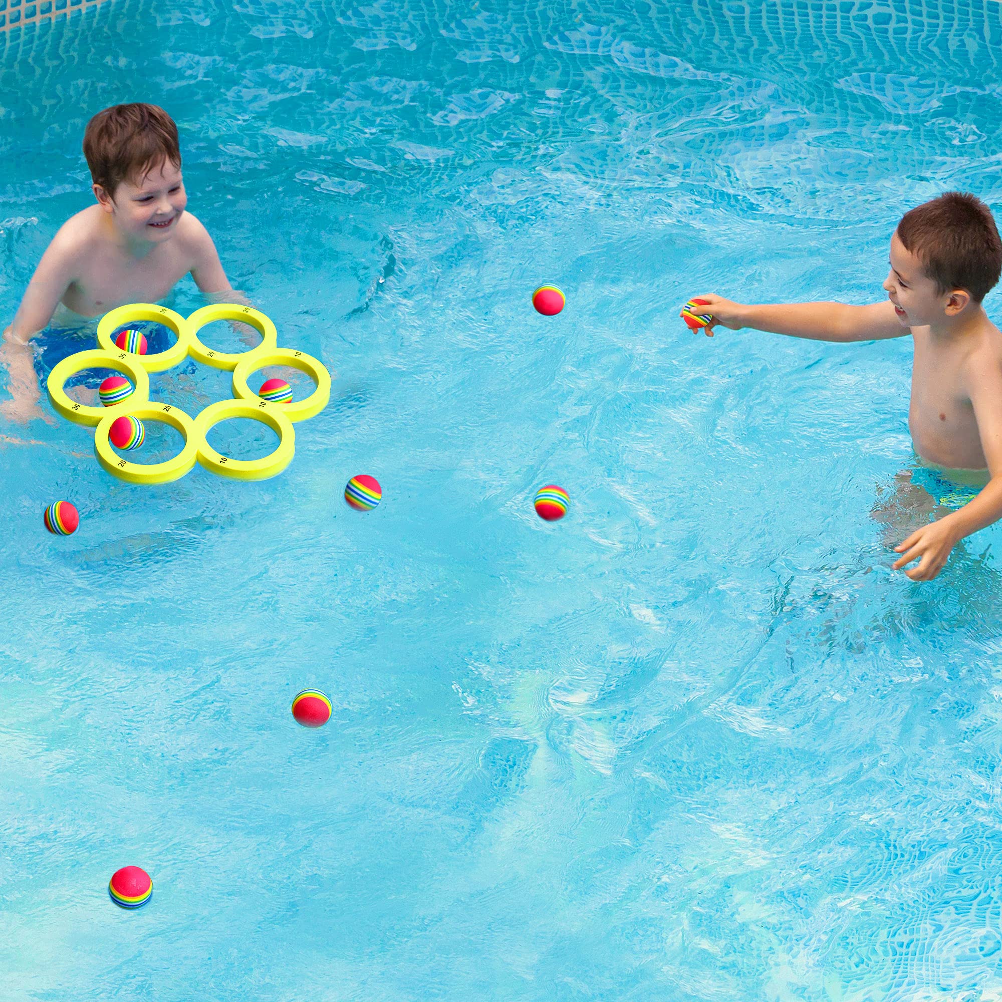 Foto 6 pulgar | Set De Juegos De Billar Hiboom Water Sports Con 10 Pelotas De Golf - Venta Internacional.